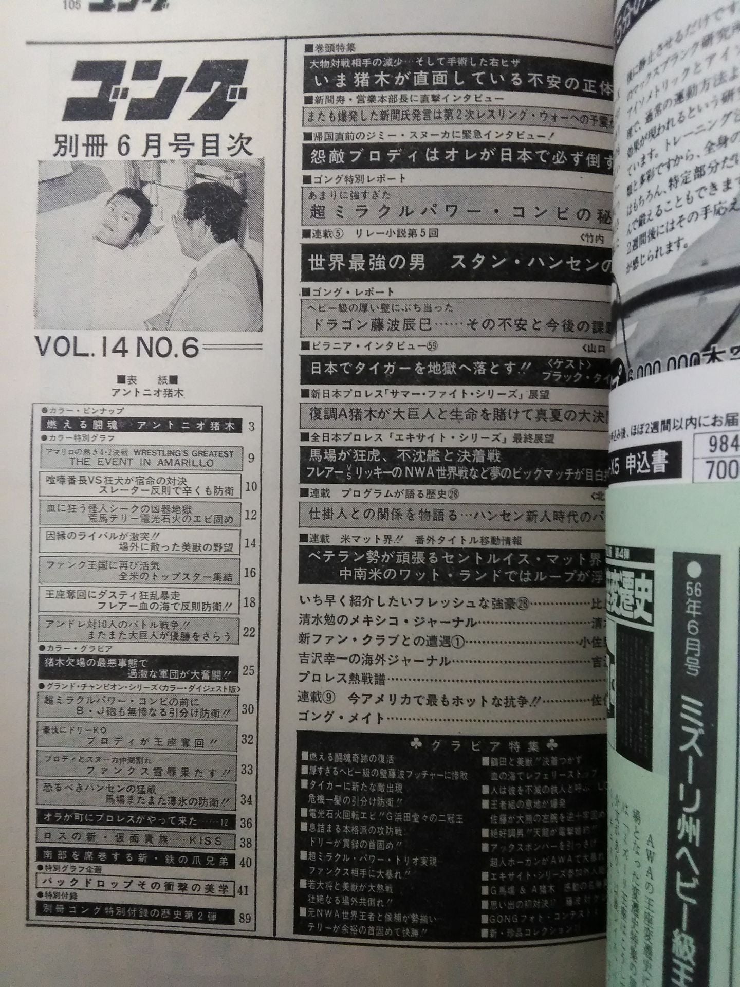 別冊ゴングVol.14 No.6