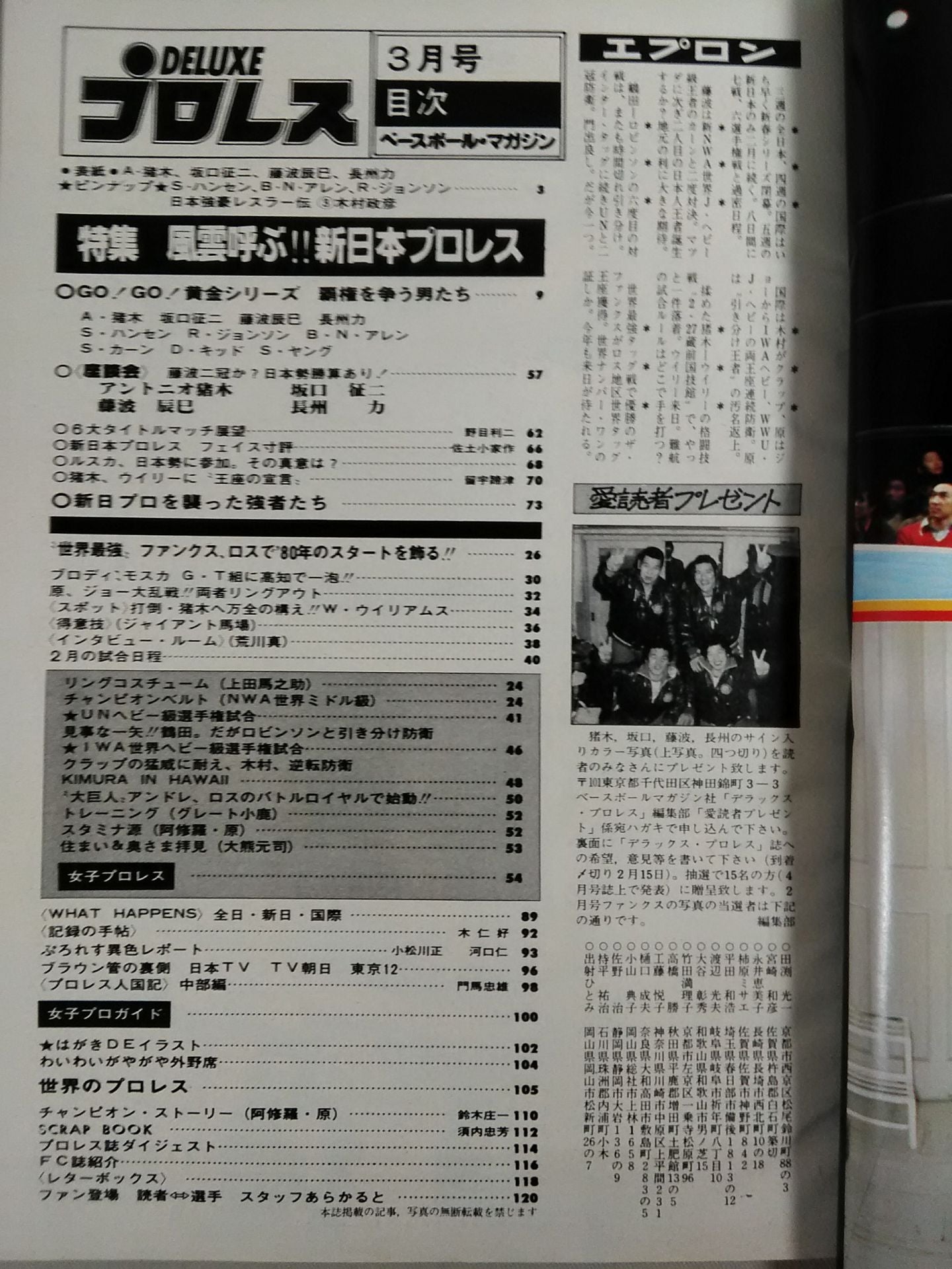 Deluxe Pro Wrestling March 1980