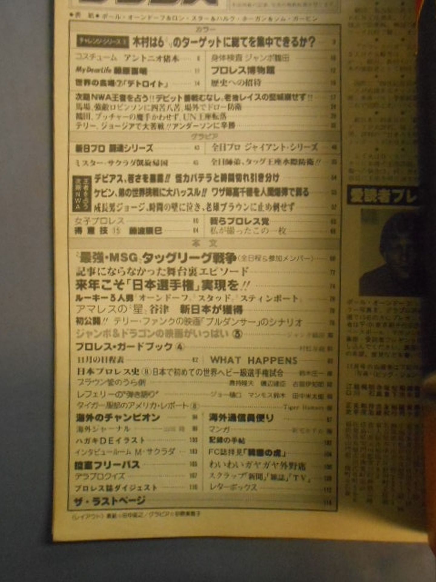 デラックスプロレス 1980年12月号