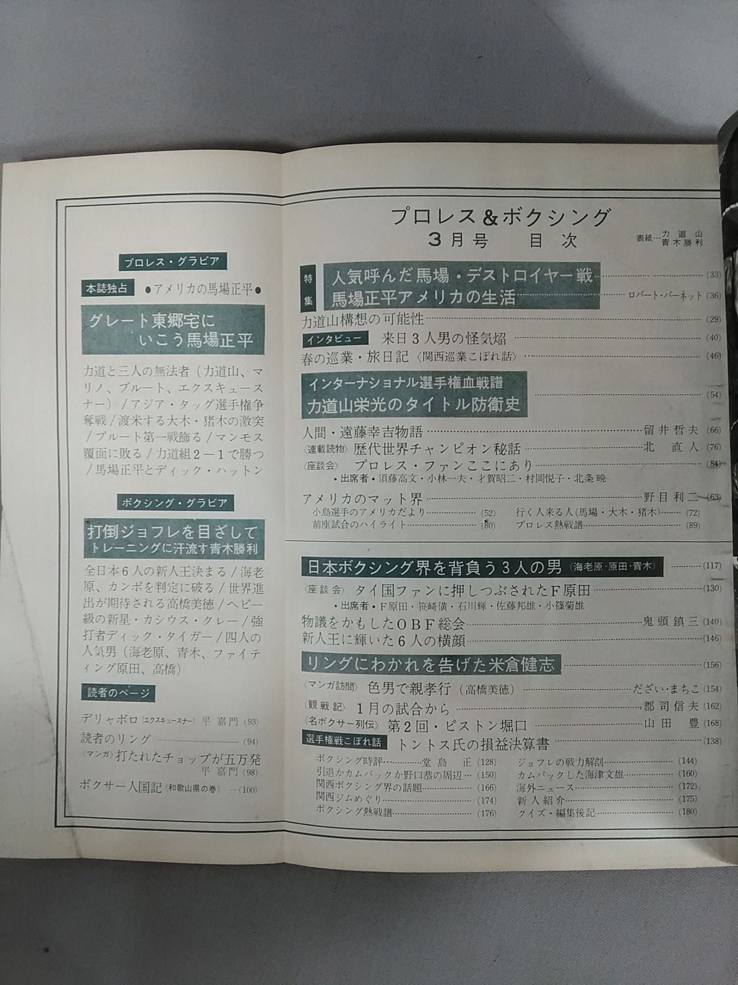 Pro Wrestling & Boxing 1963.03