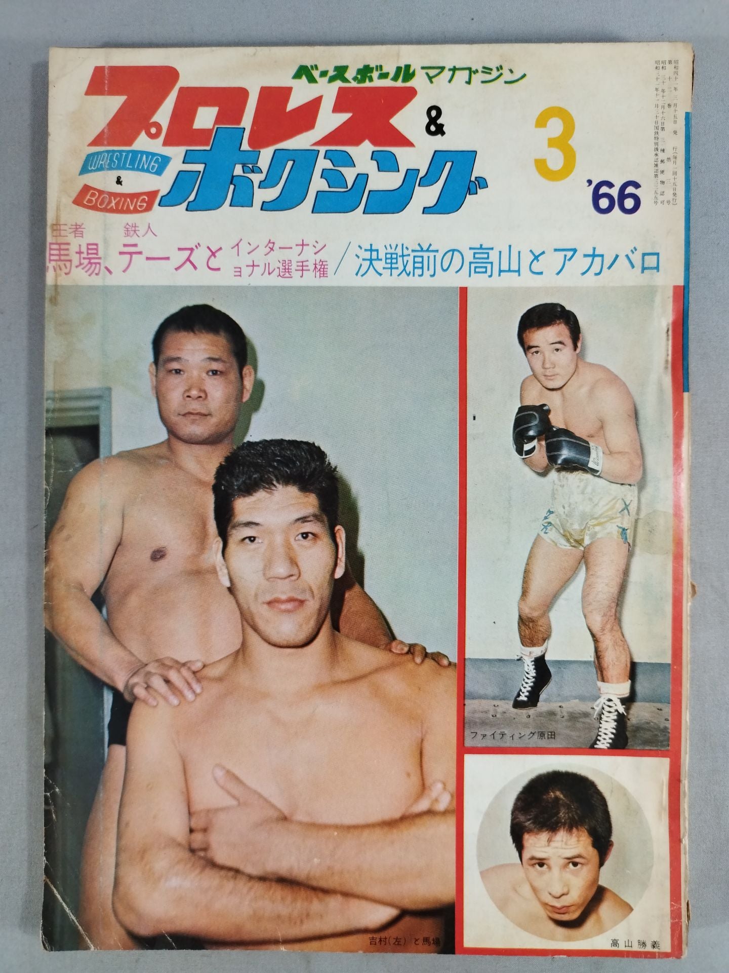 月刊プロレス 1981年3月号 通巻349号 ベースボールマガジン社 G馬場 月刊プロレス 1981年3月号 通巻349号 ベースボールマガジン社 G馬場