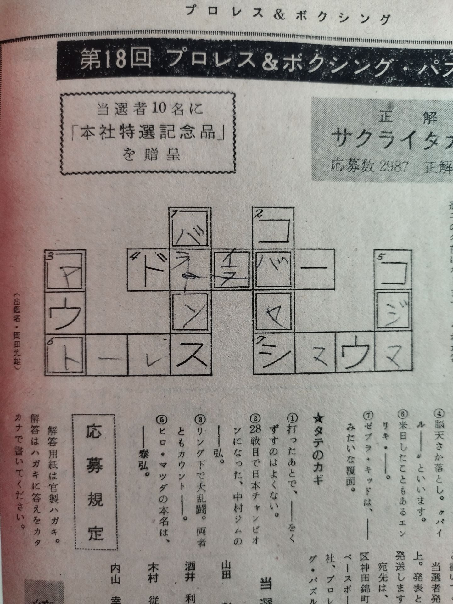 プロレス&ボクシング 1965年01月号