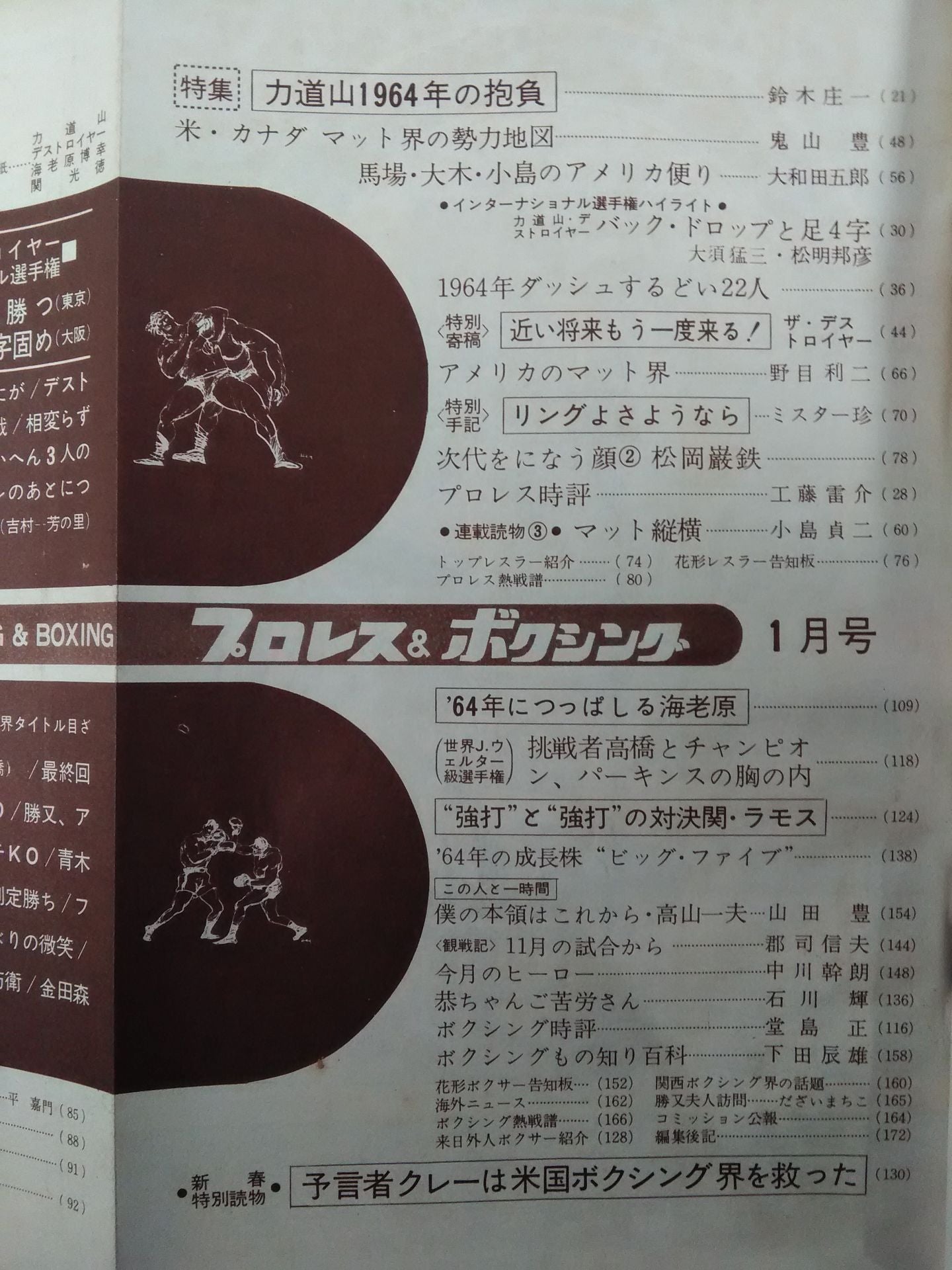Pro Wrestling & Boxing 1964.01