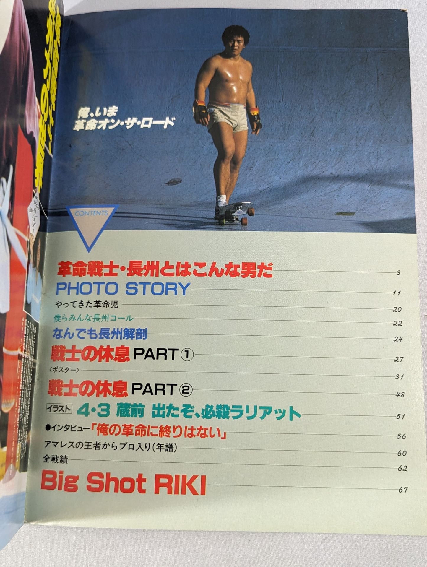 Pro Wrestling Album 32 Revolutionary Warrior Riki Choshu