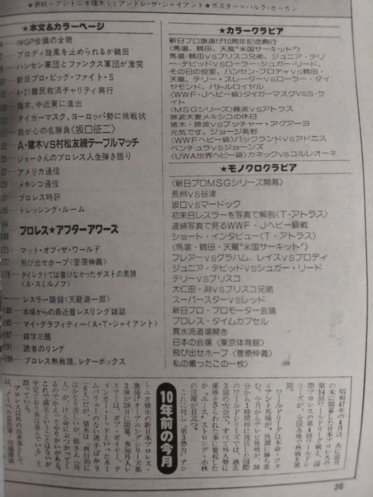 Pro Wrestling Monthly, April 1982