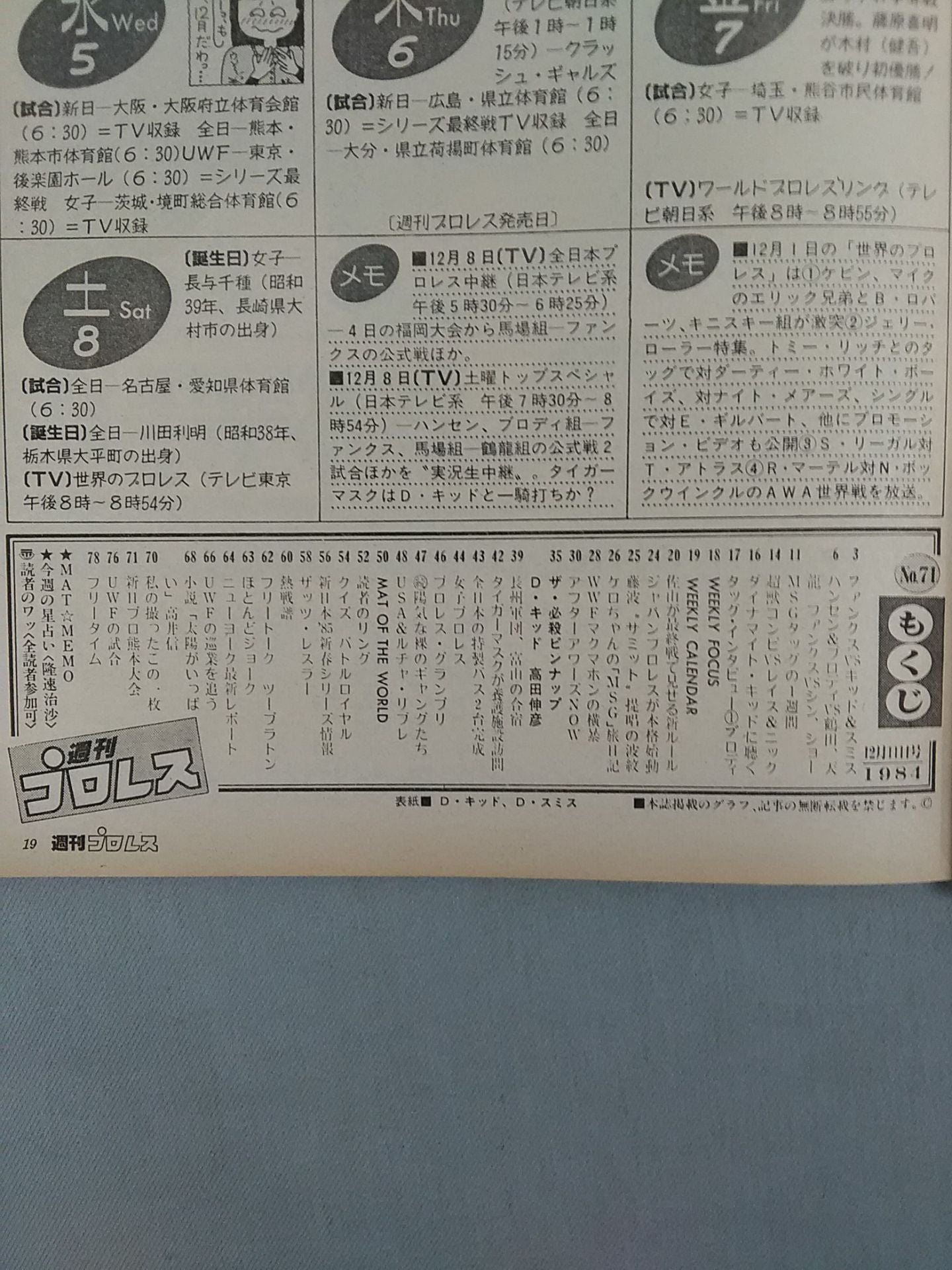 Weekly Pro Wrestling 71