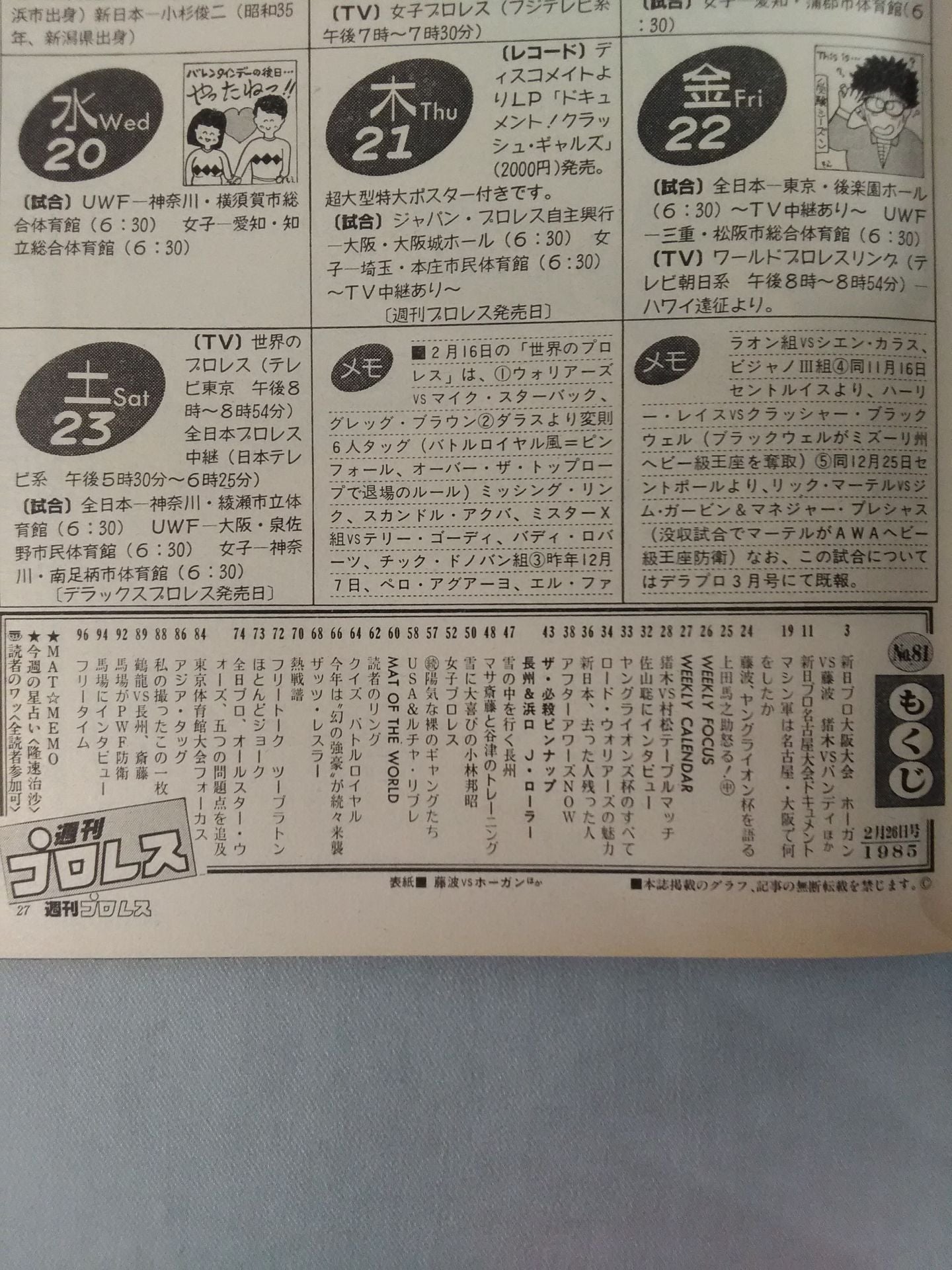 Weekly Pro Wrestling 81