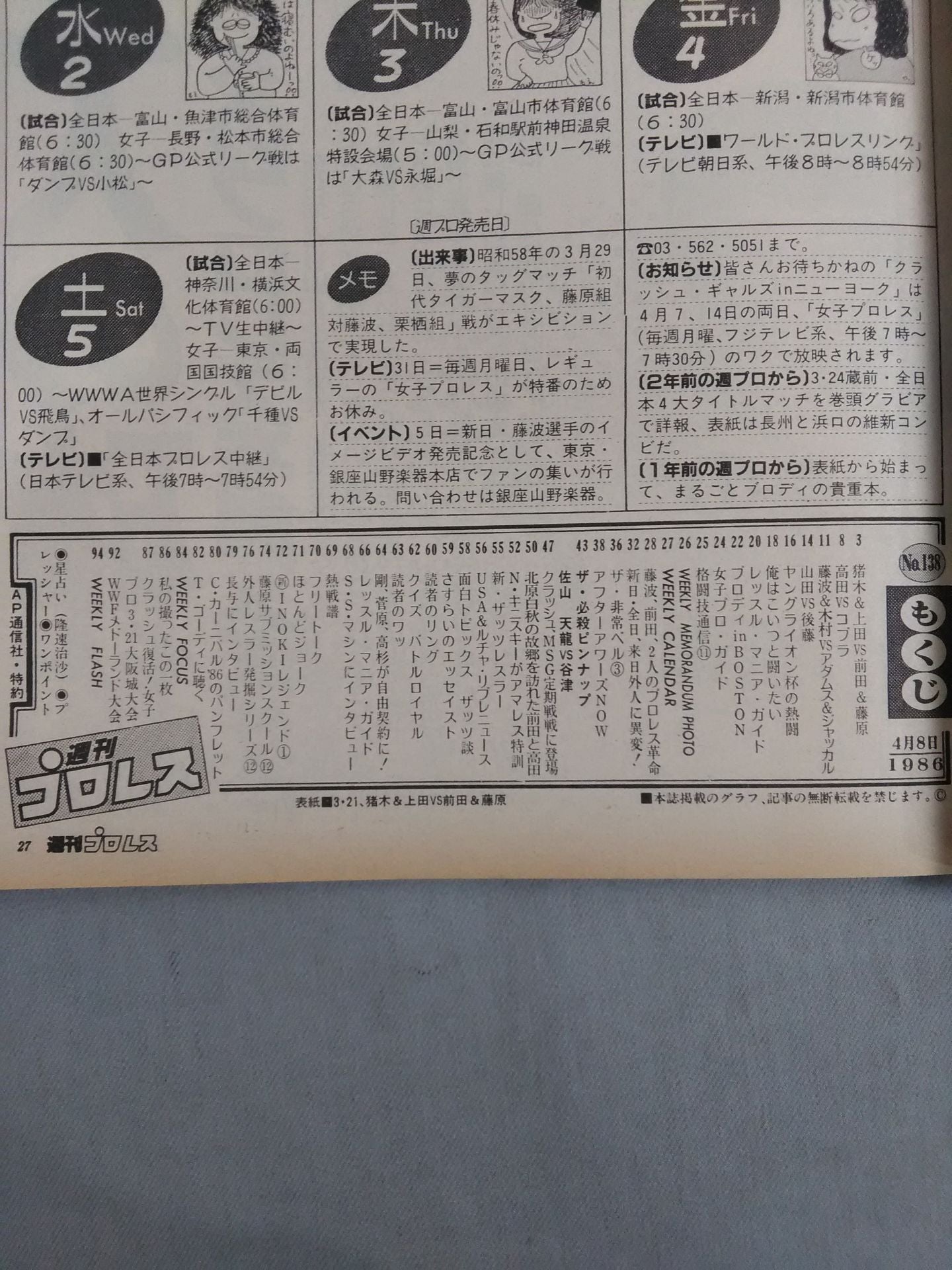 Weekly Pro Wrestling 138