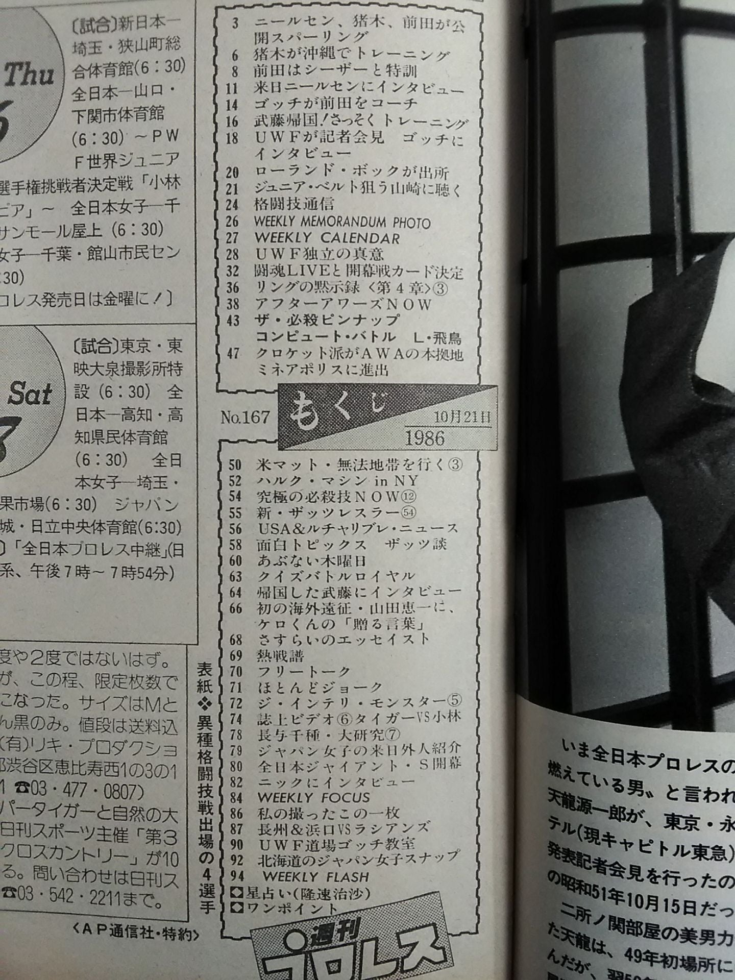 Weekly Pro Wrestling 167