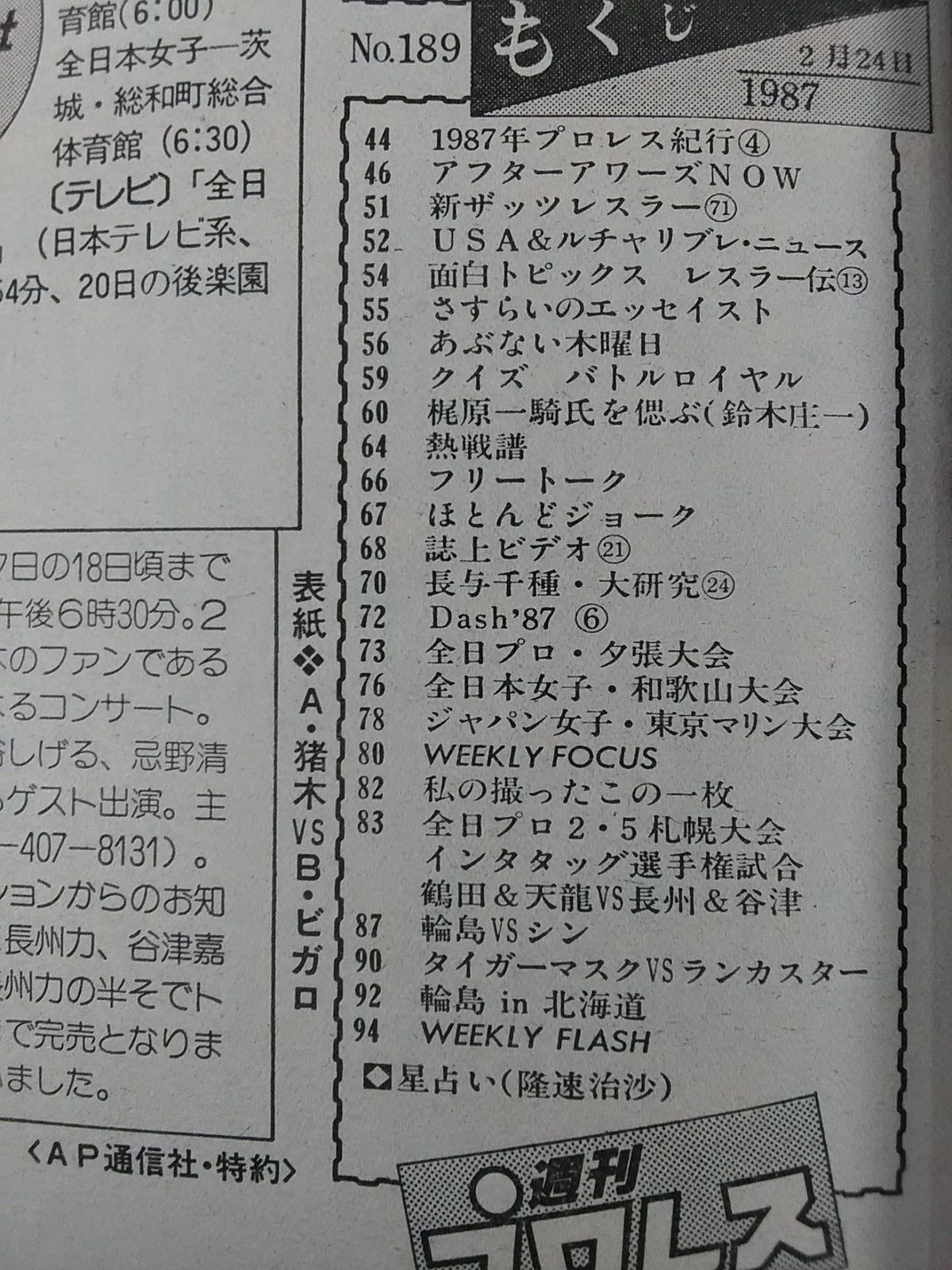 Weekly Pro Wrestling 189