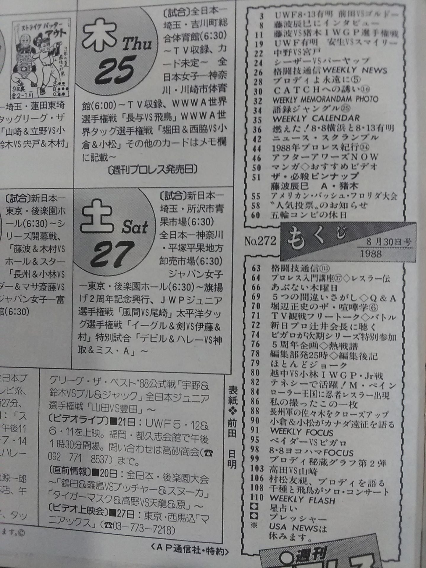 Weekly Pro Wrestling 272