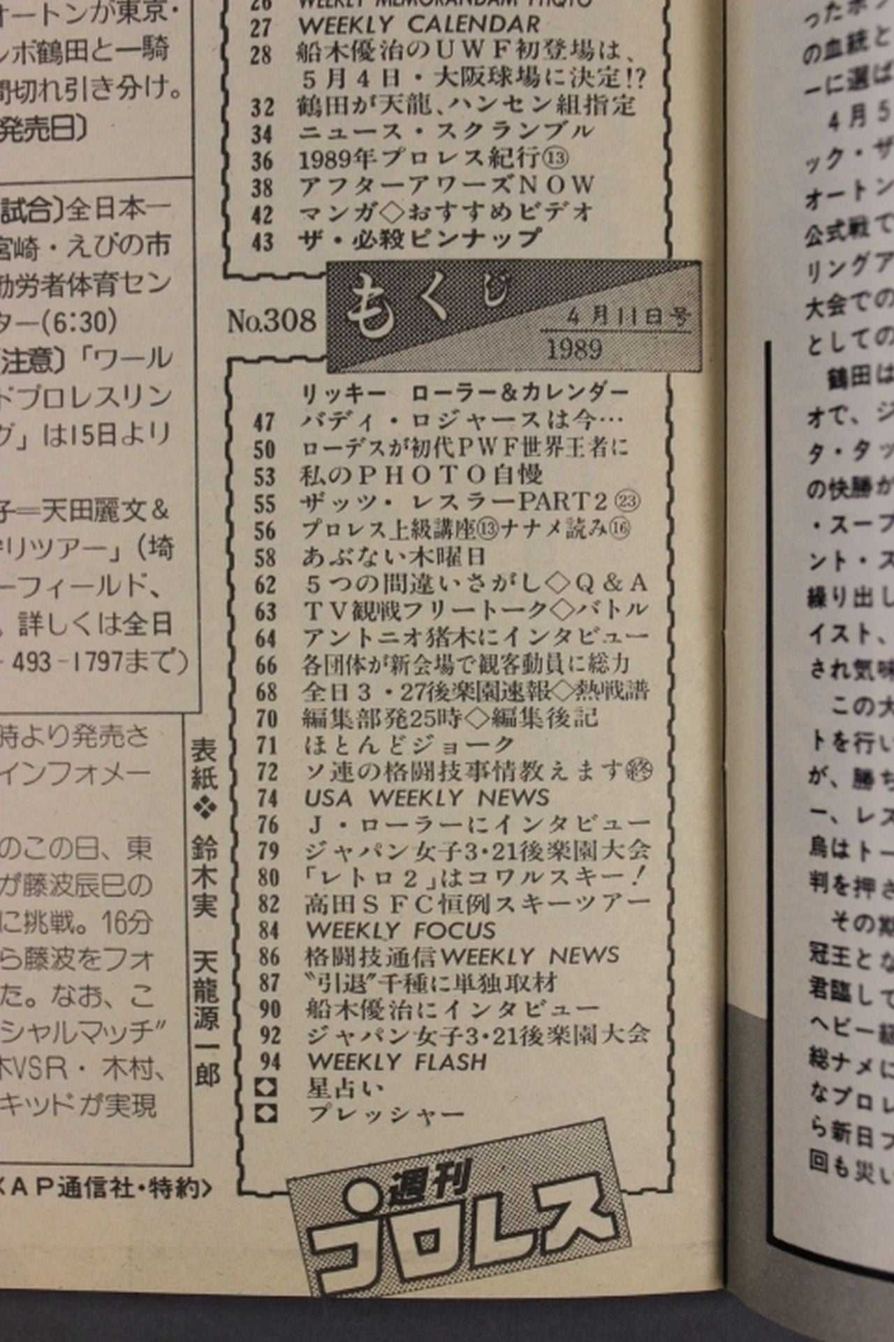 Weekly Pro Wrestling 308
