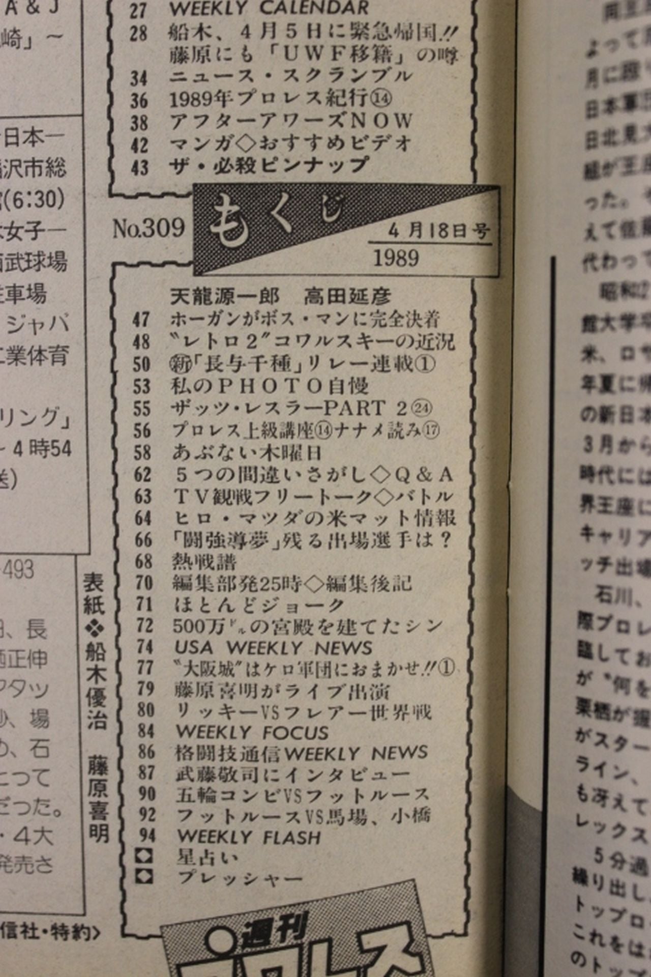 Weekly Pro Wrestling 309