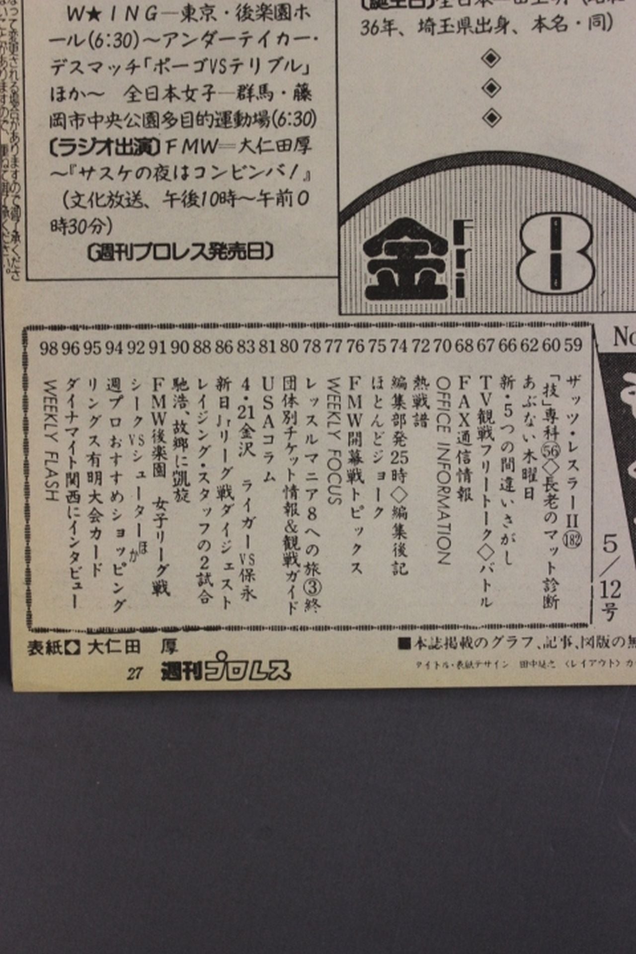 Weekly Pro Wrestling 493