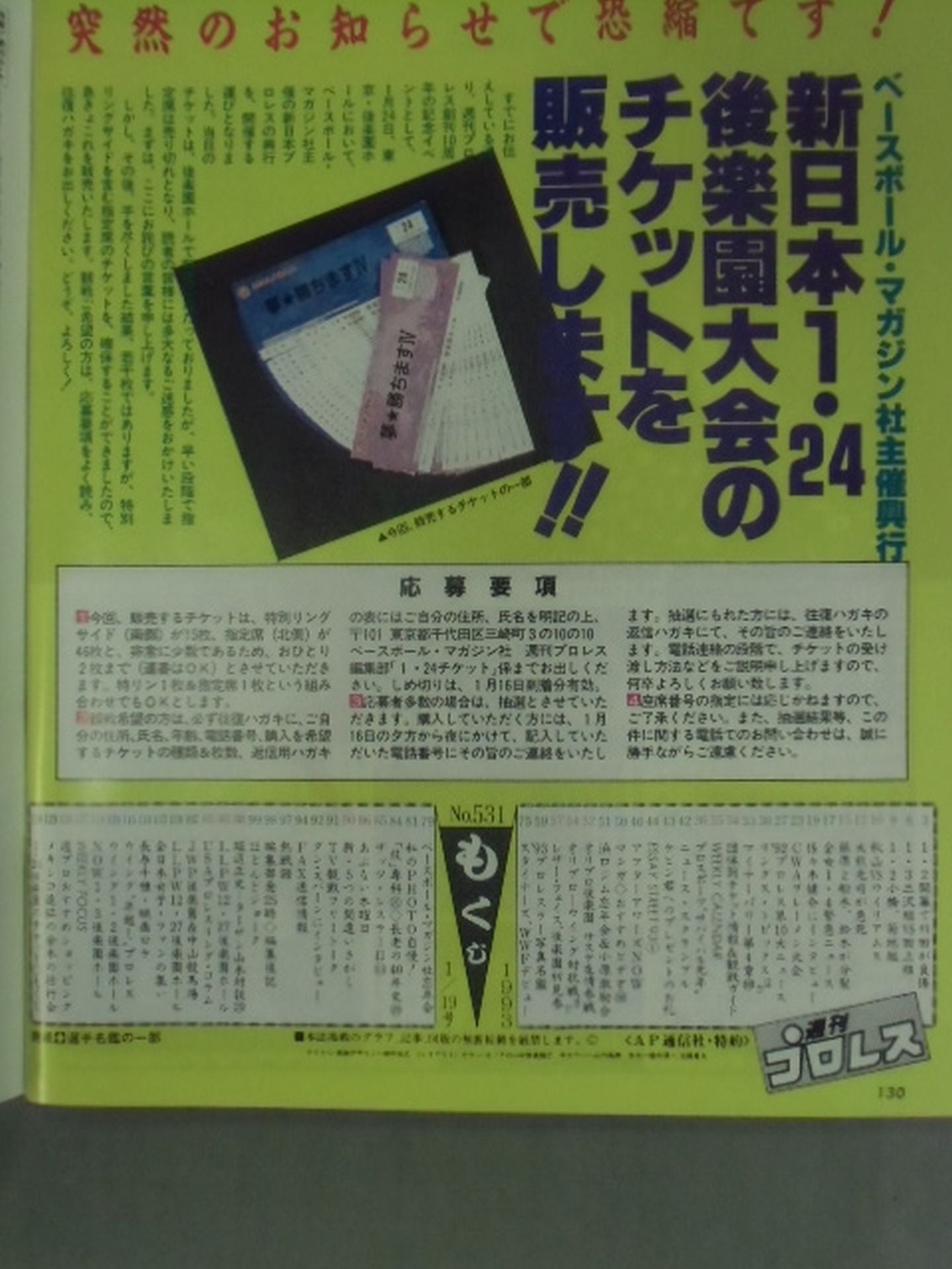 Weekly Pro Wrestling 531