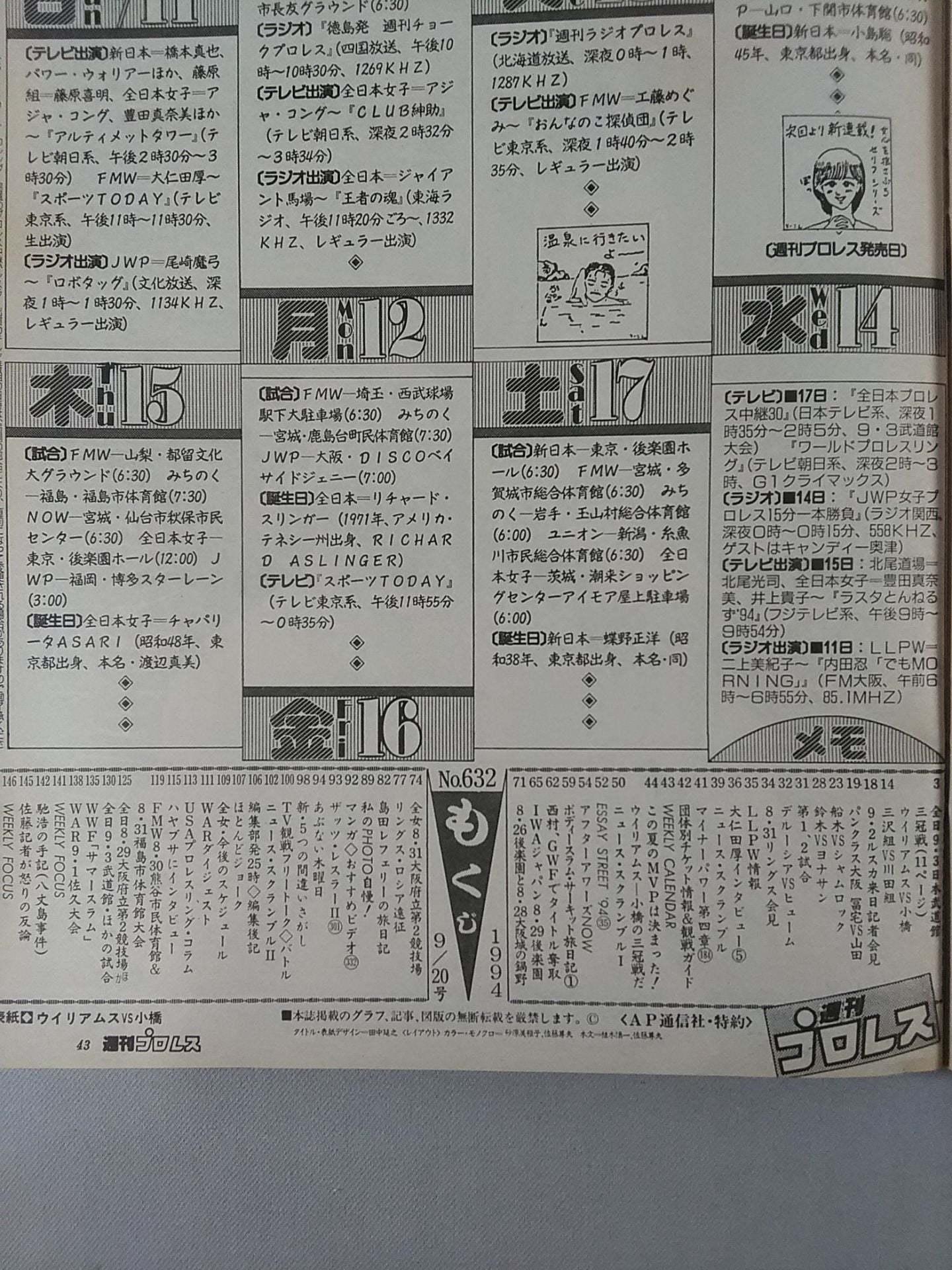 Weekly Pro Wrestling 632