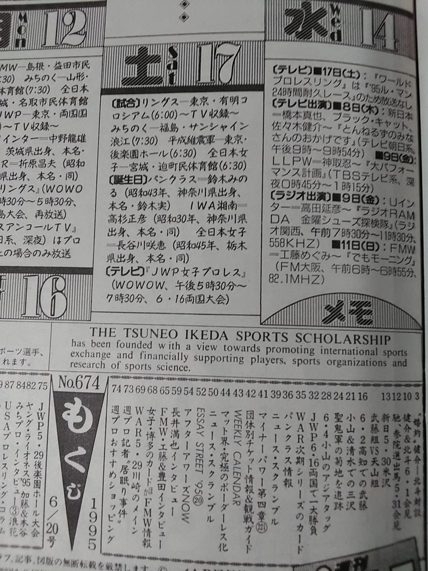 Weekly Pro Wrestling 674