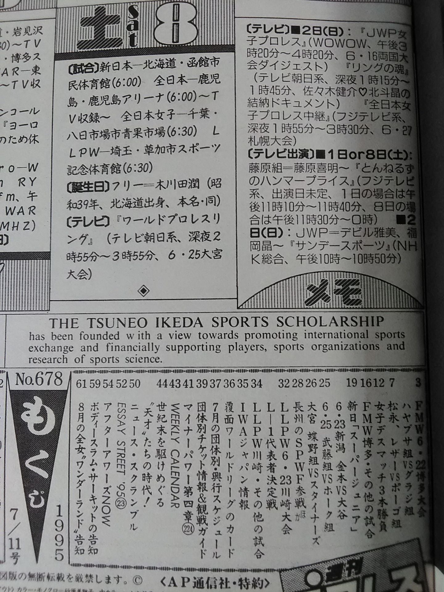 Weekly Pro Wrestling 678