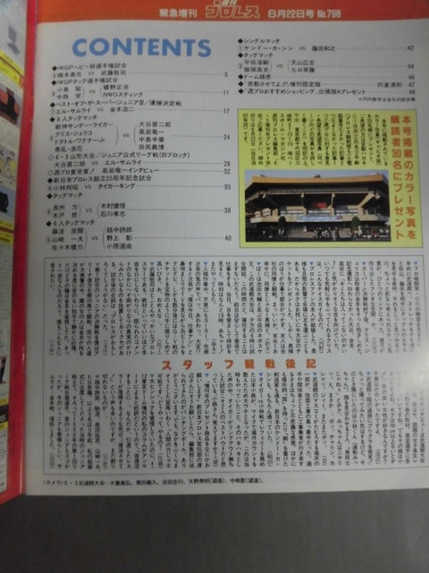 Weekly Pro Wrestling 798