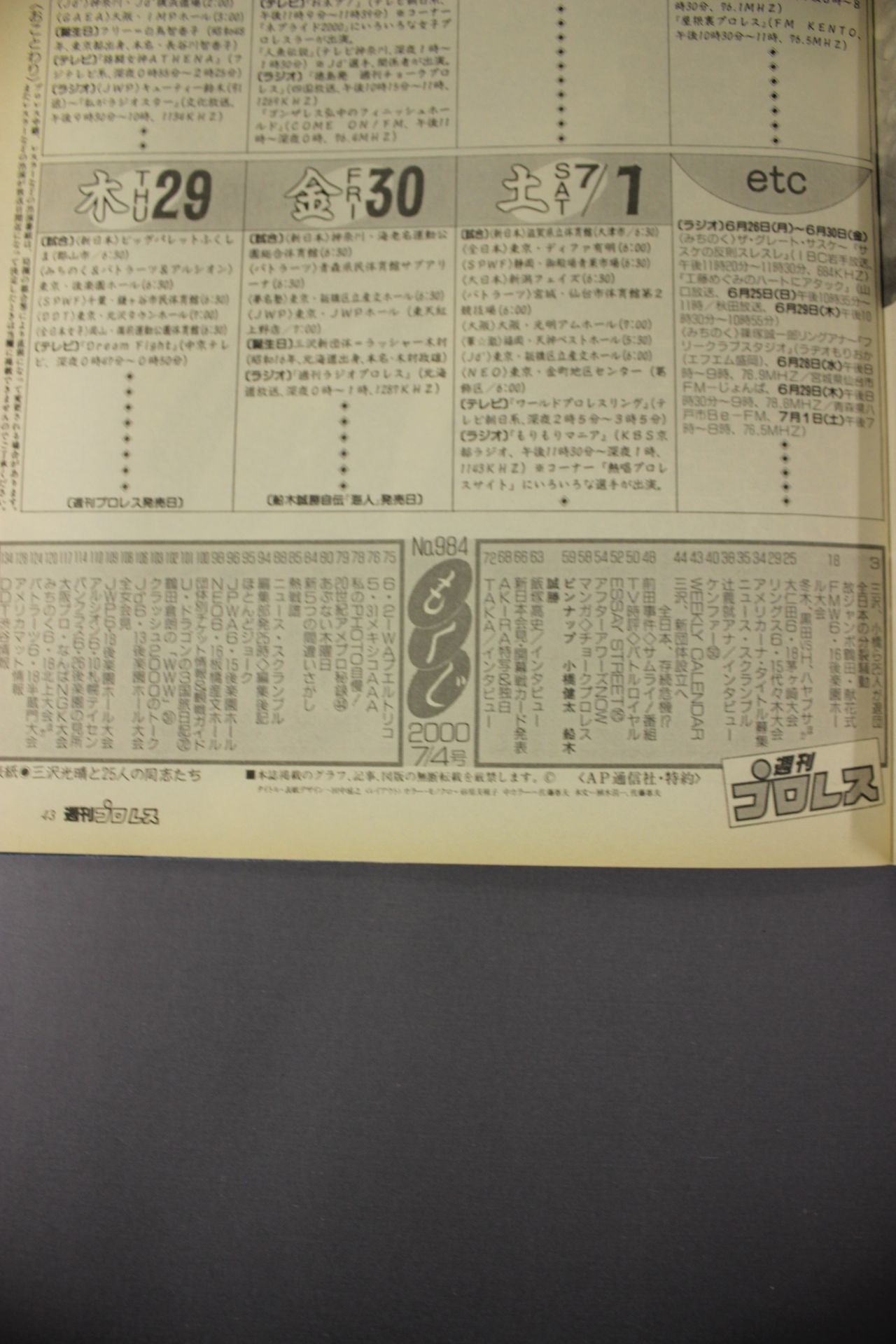 Weekly Pro Wrestling 984