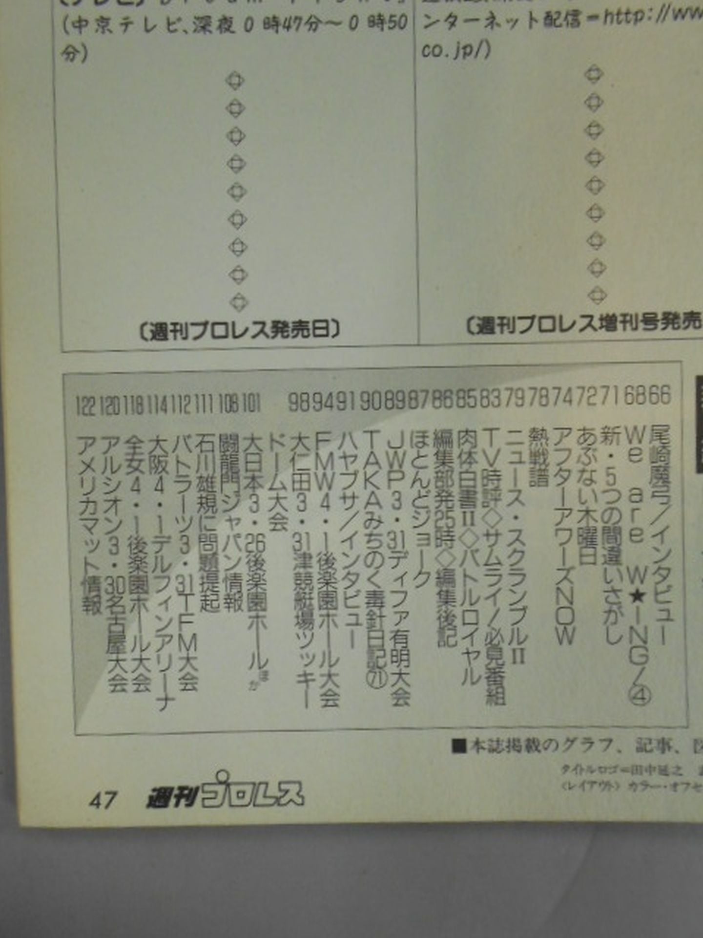 週刊プロレス1026