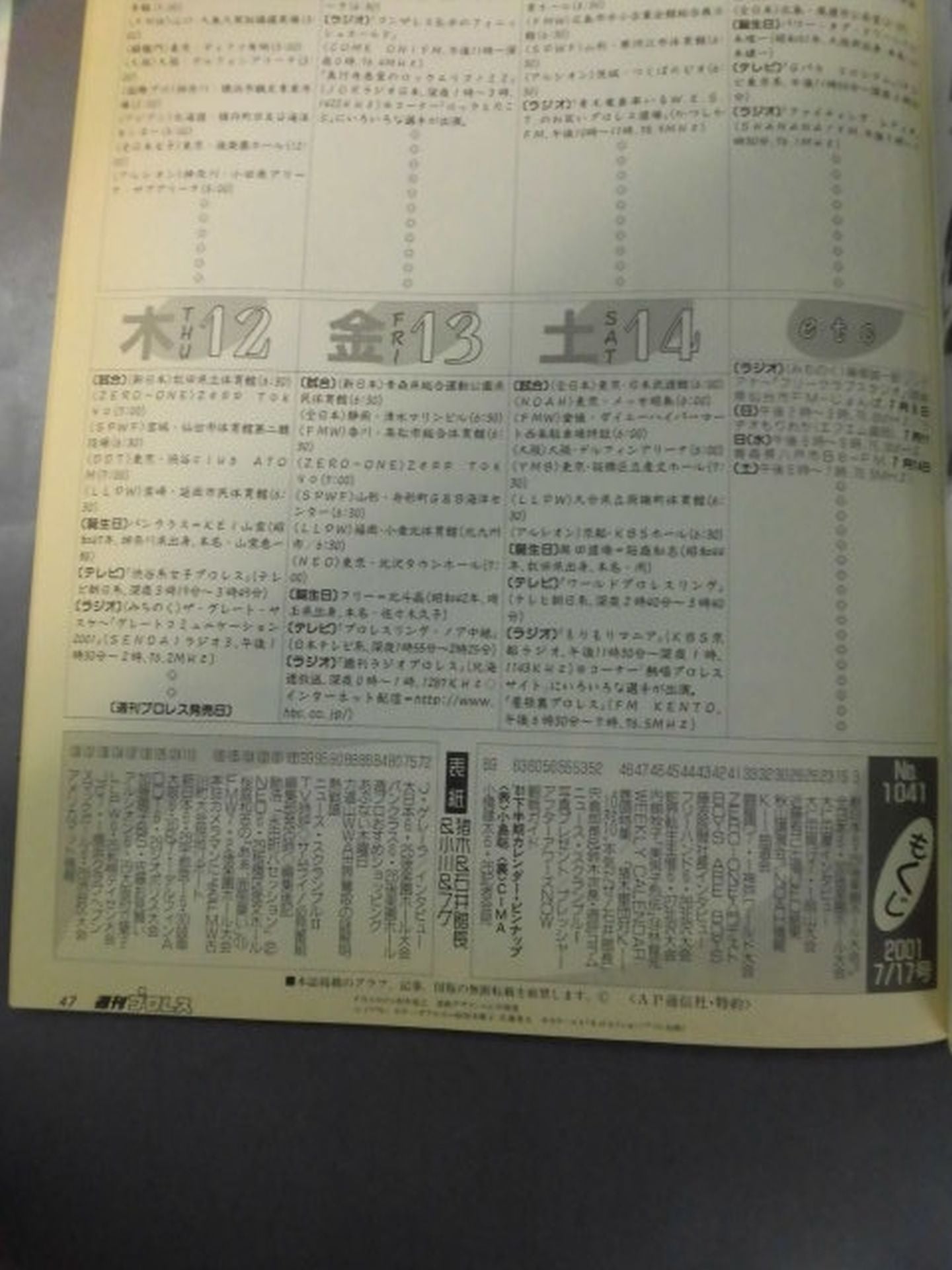 週刊プロレス1041