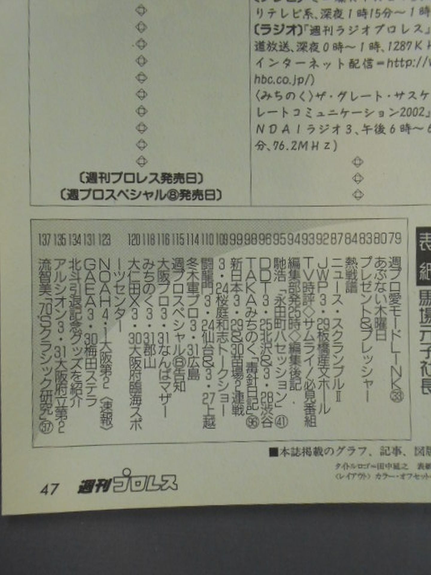 週刊プロレス1084