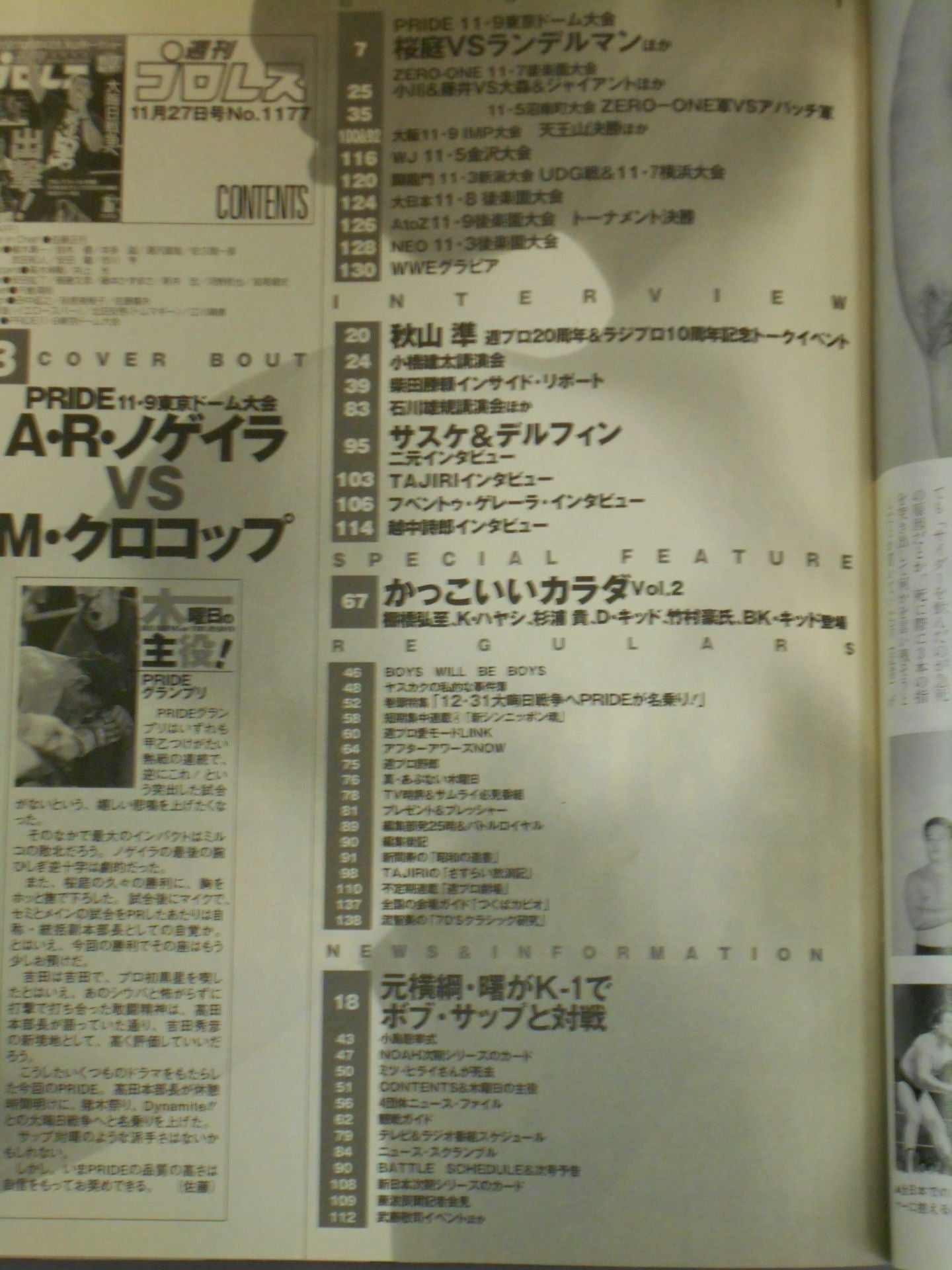 週刊プロレス1177