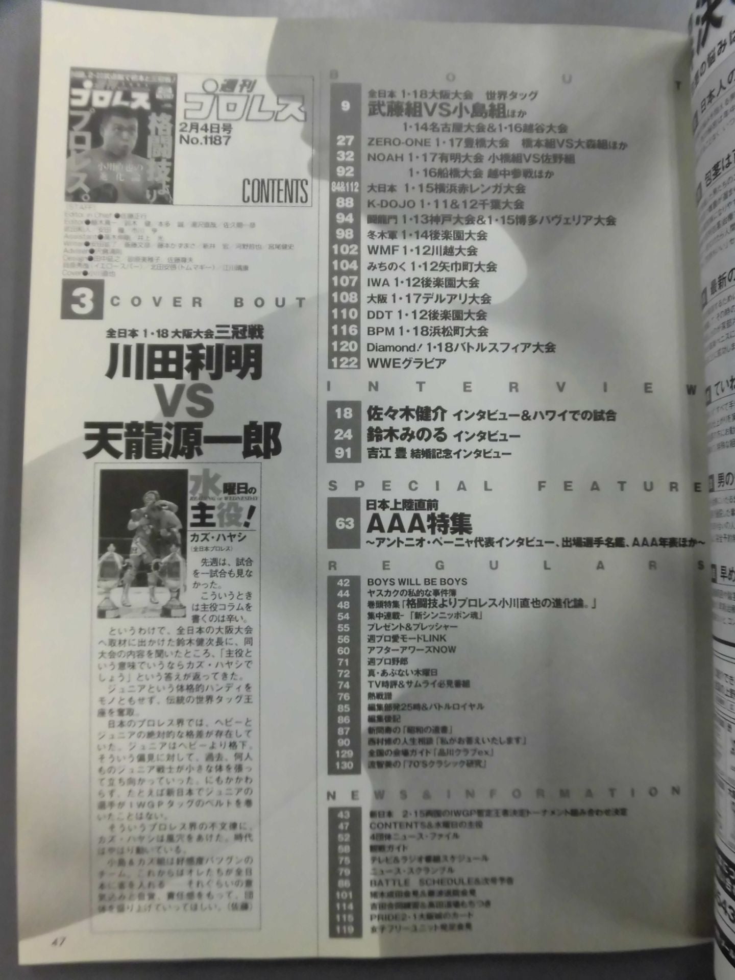 Weekly Pro Wrestling 1187