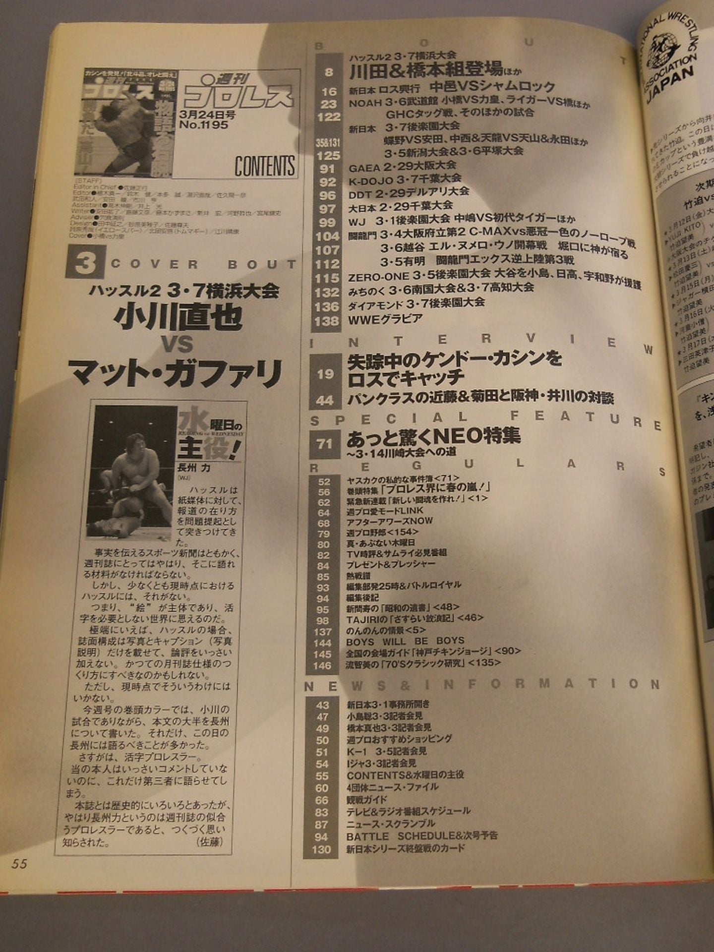 週刊プロレス1195