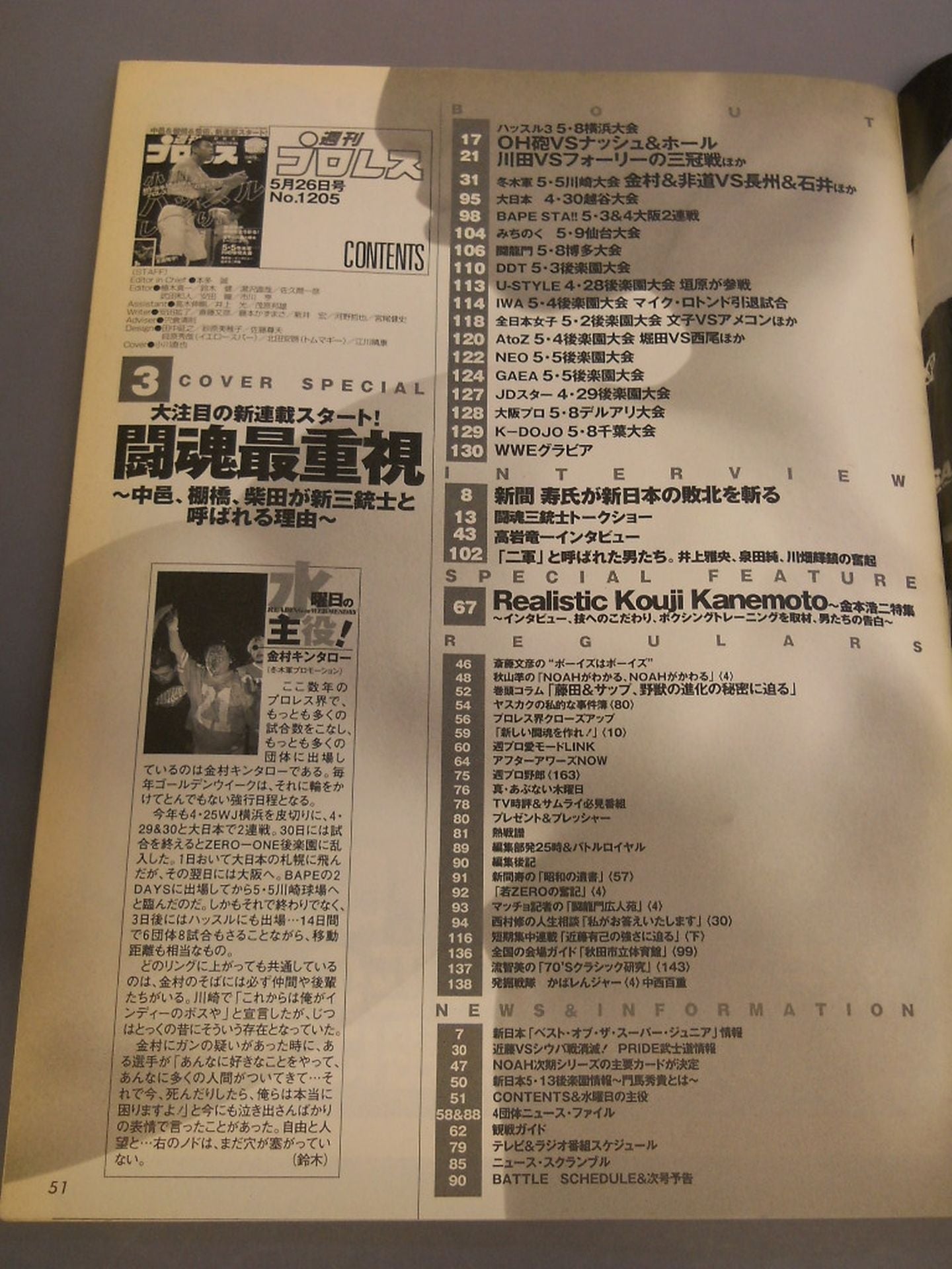 週刊プロレス1205