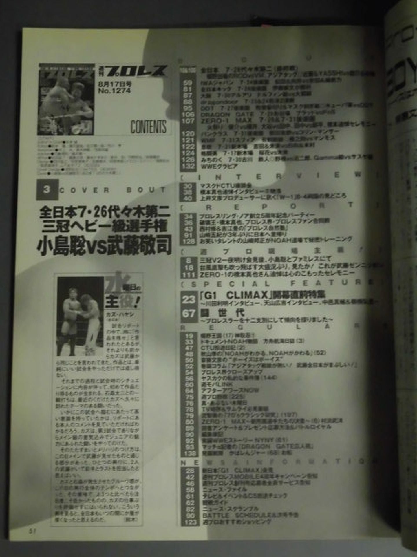 週刊プロレス1274