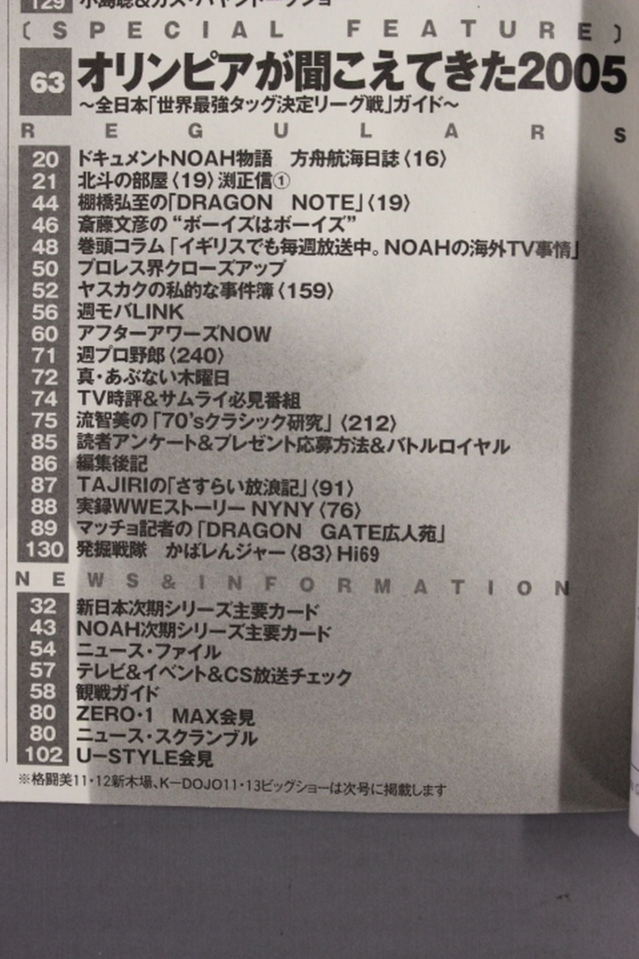 週刊プロレス1289