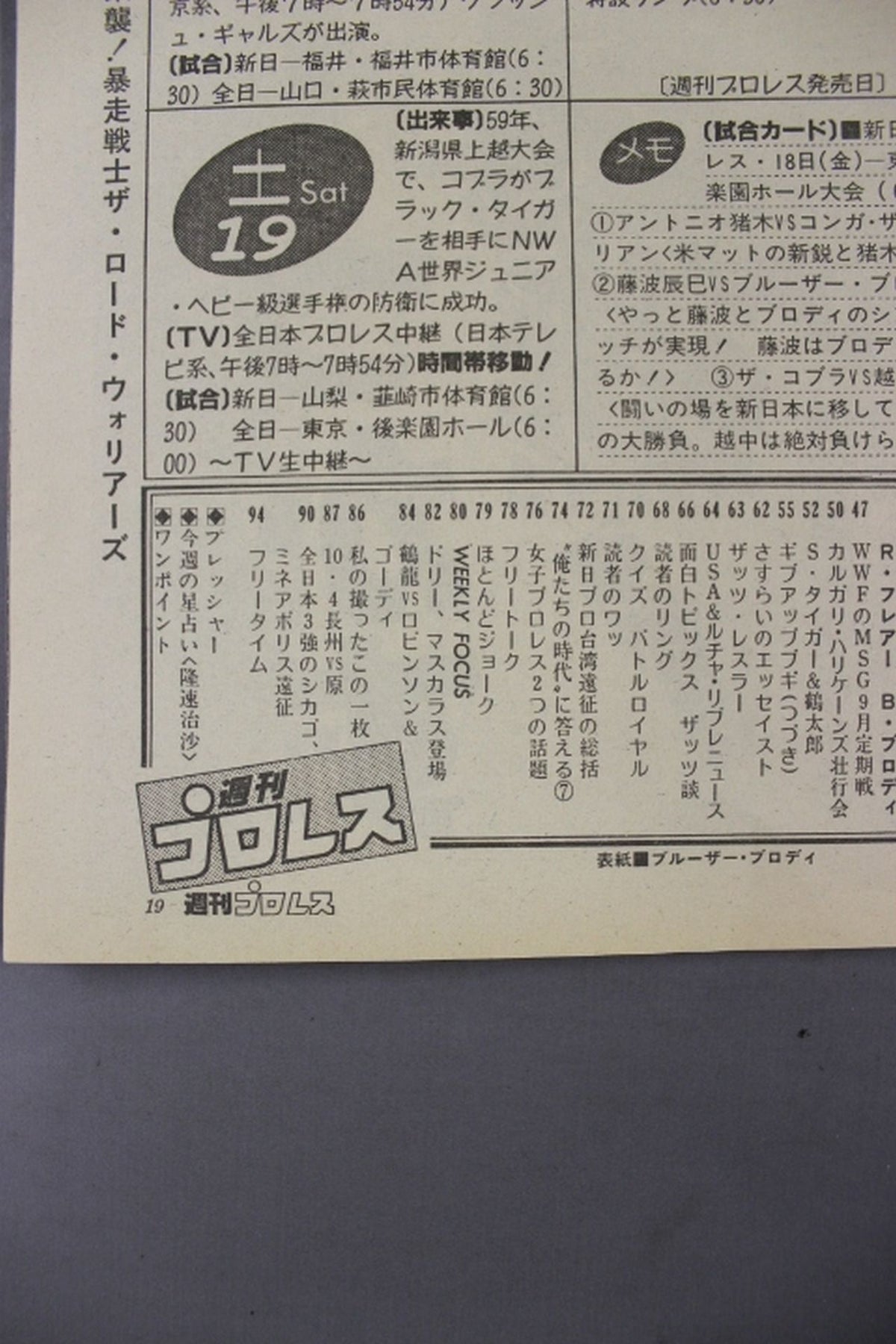 Weekly Pro Wrestling 115