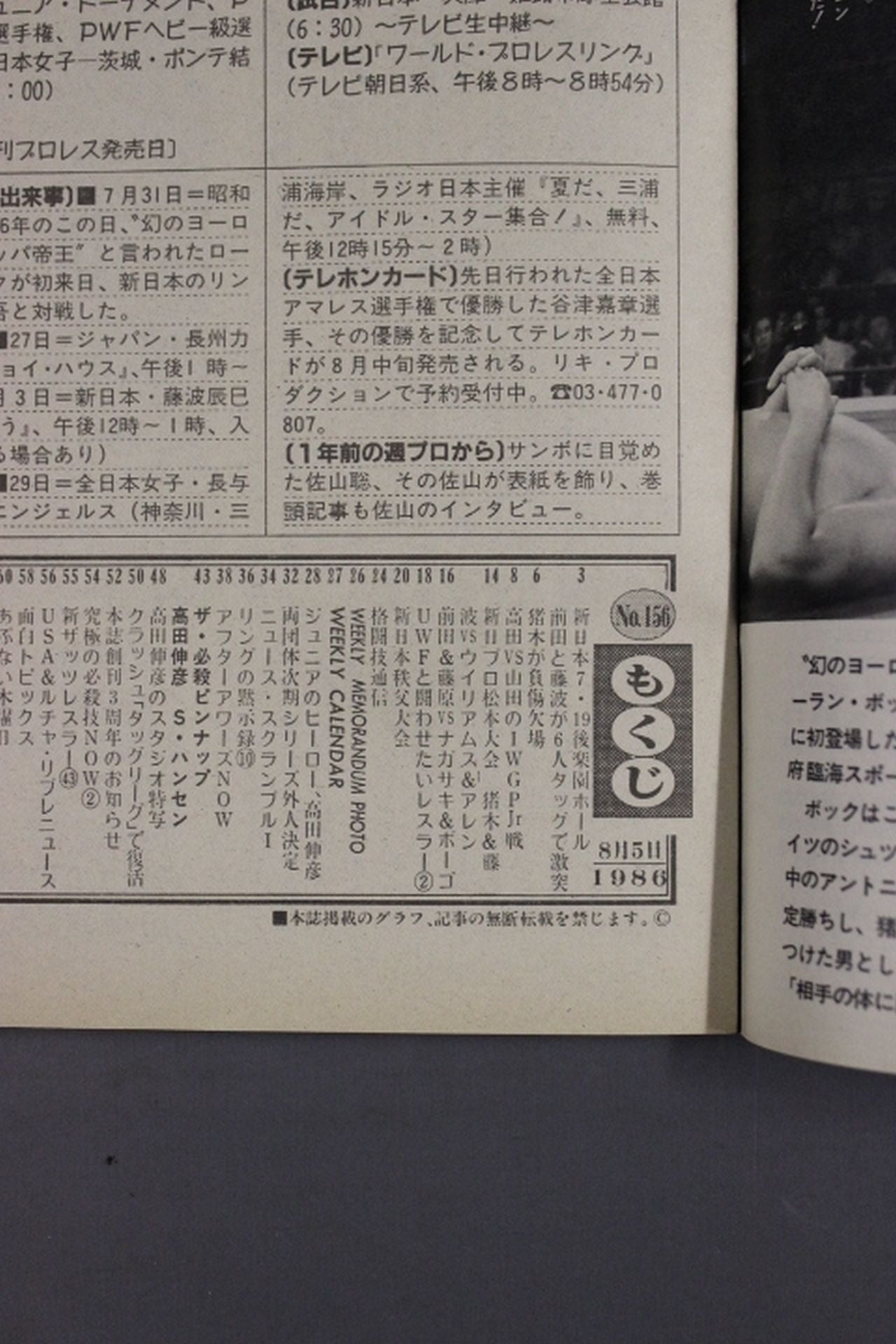 Weekly Pro Wrestling 156