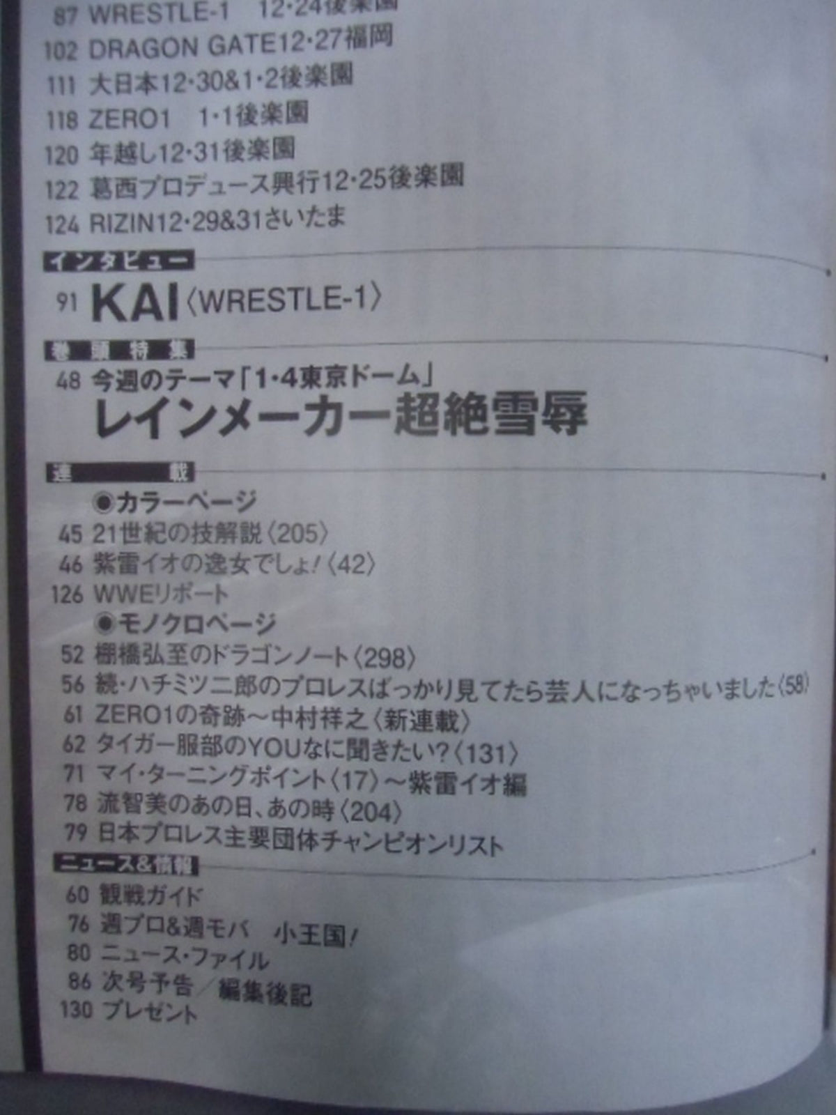 Weekly Pro Wrestling 1828