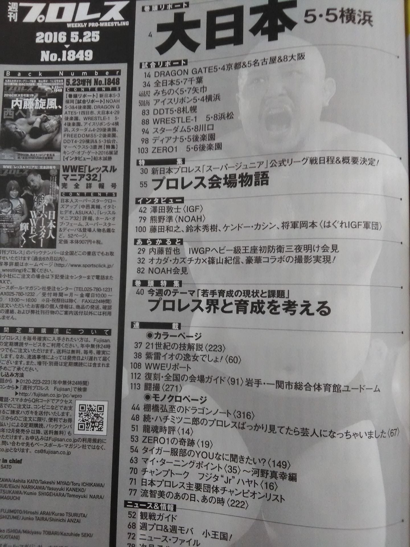 Weekly Pro Wrestling 1849