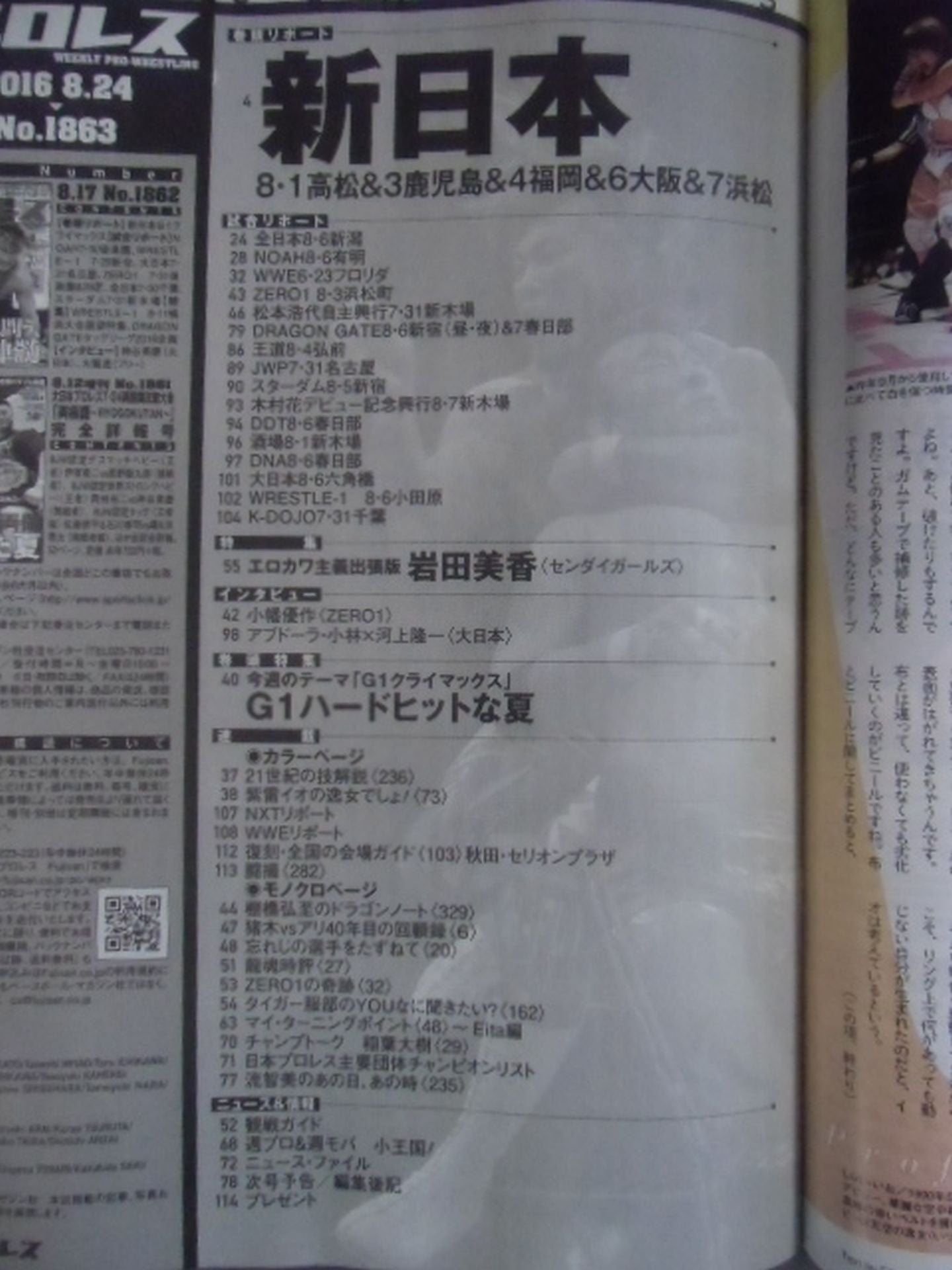 週刊プロレス1863