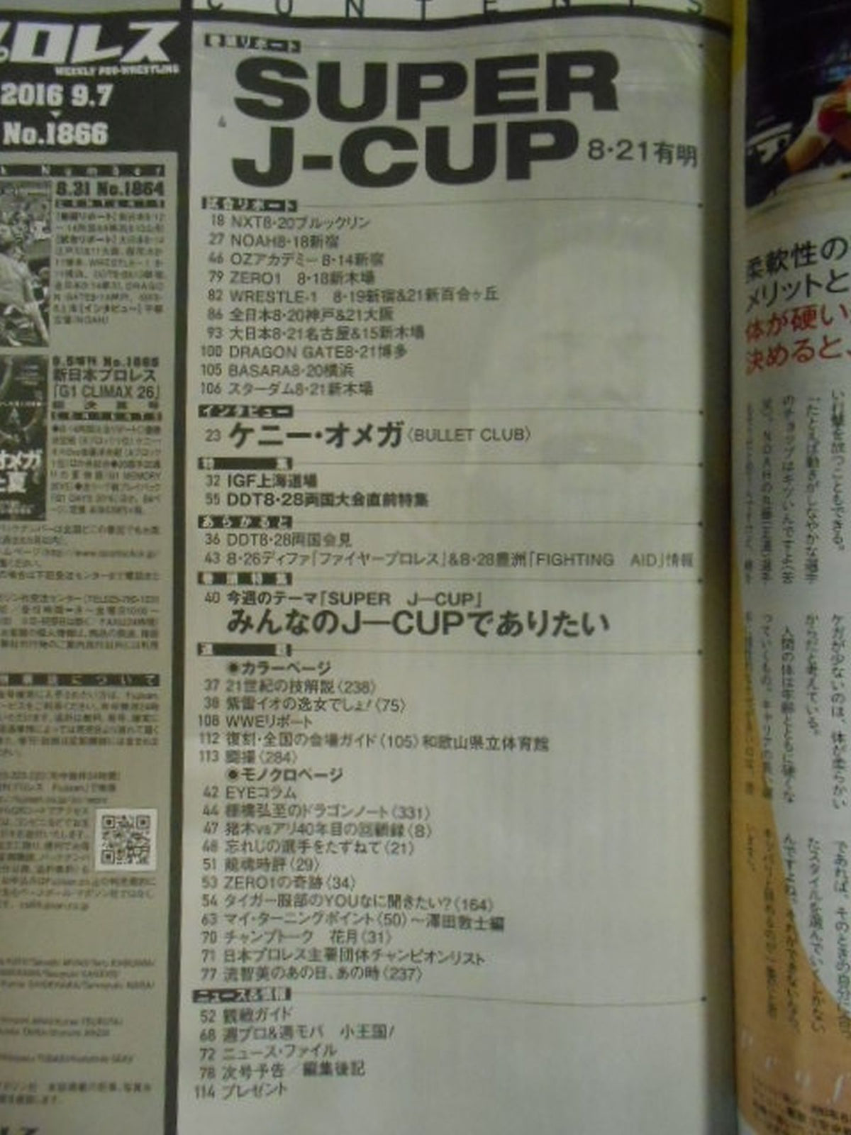 週刊プロレス1866