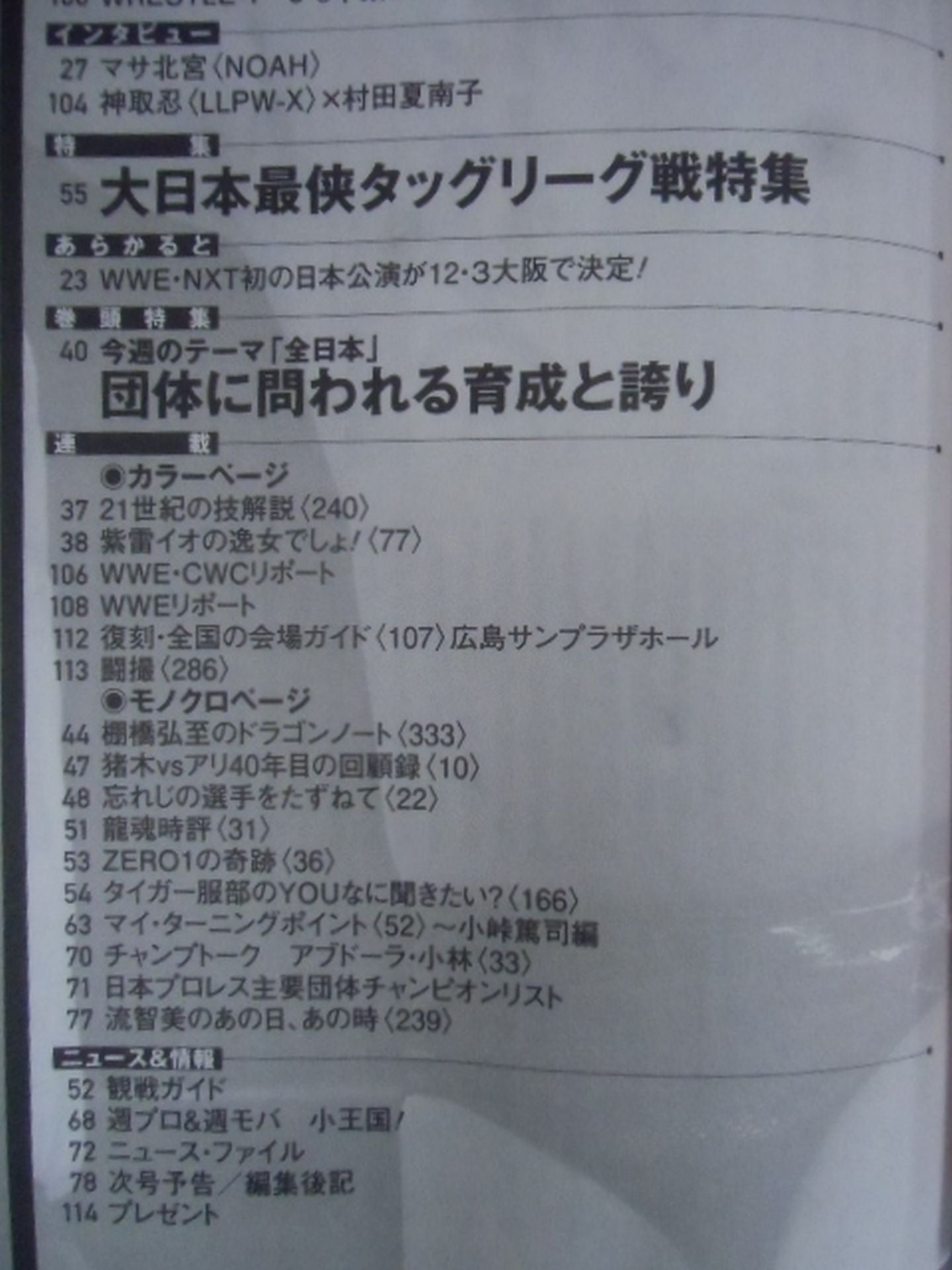 週刊プロレス1868