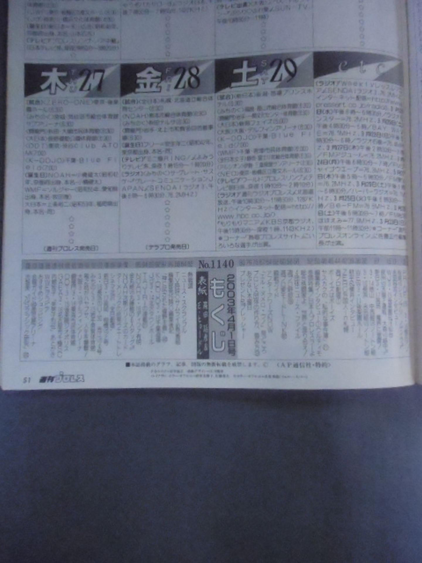 Weekly Pro Wrestling 1140