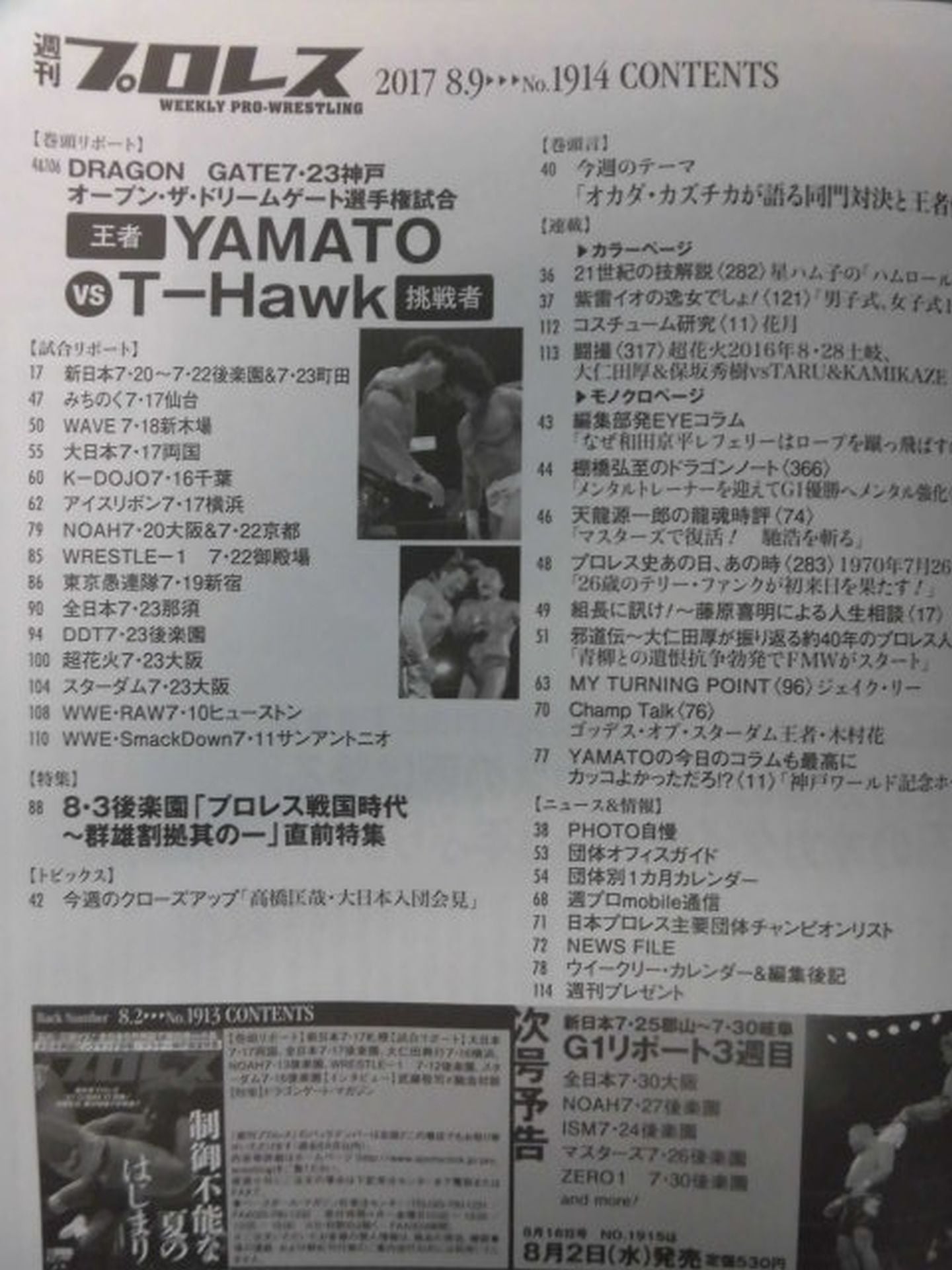 週刊プロレス1914