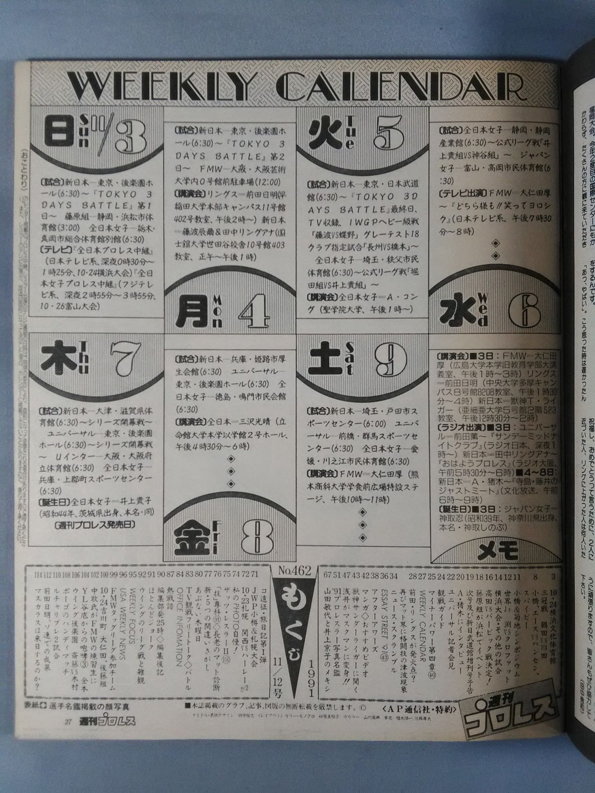 Weekly Pro Wrestling 462