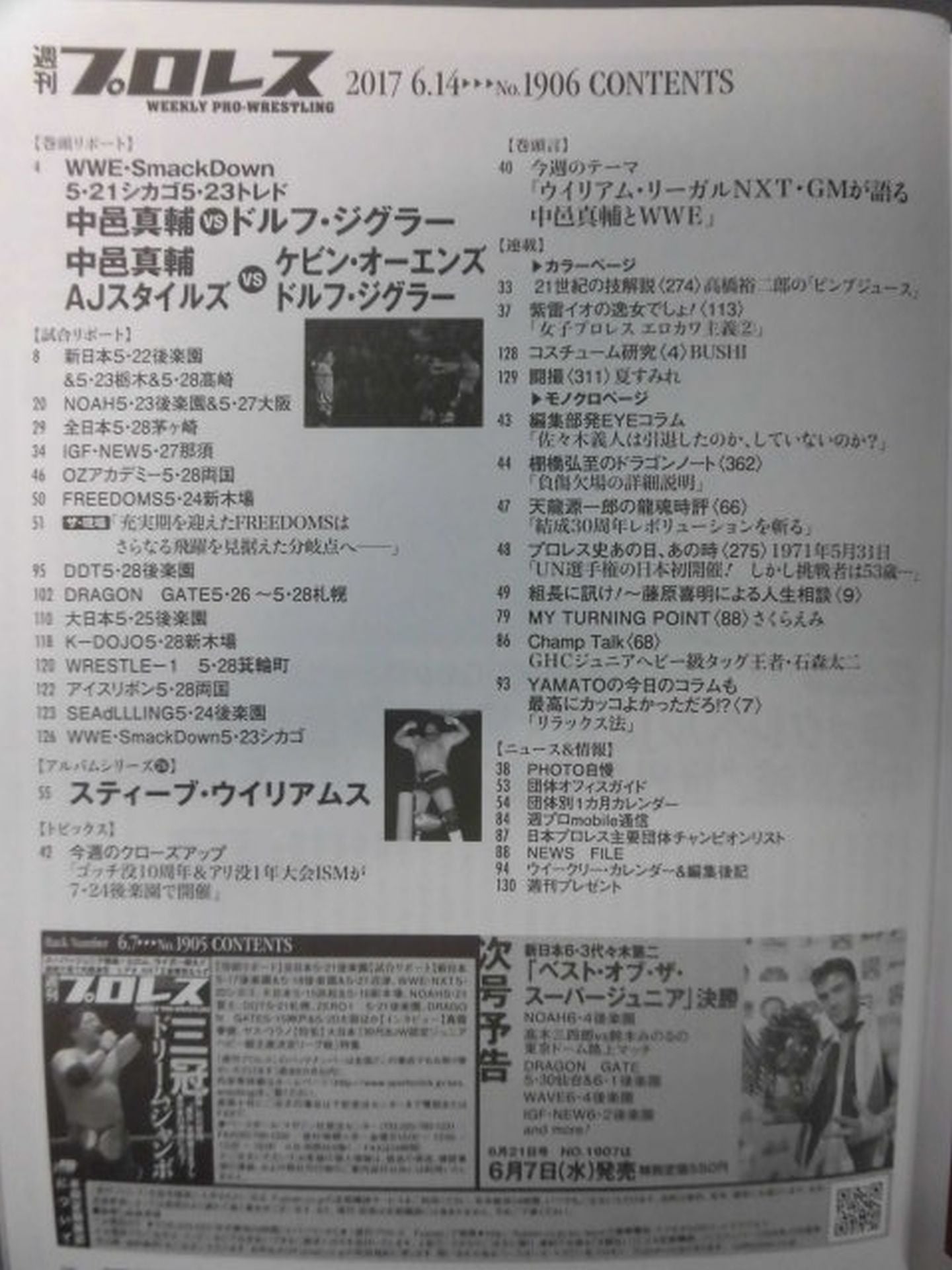 週刊プロレス1906