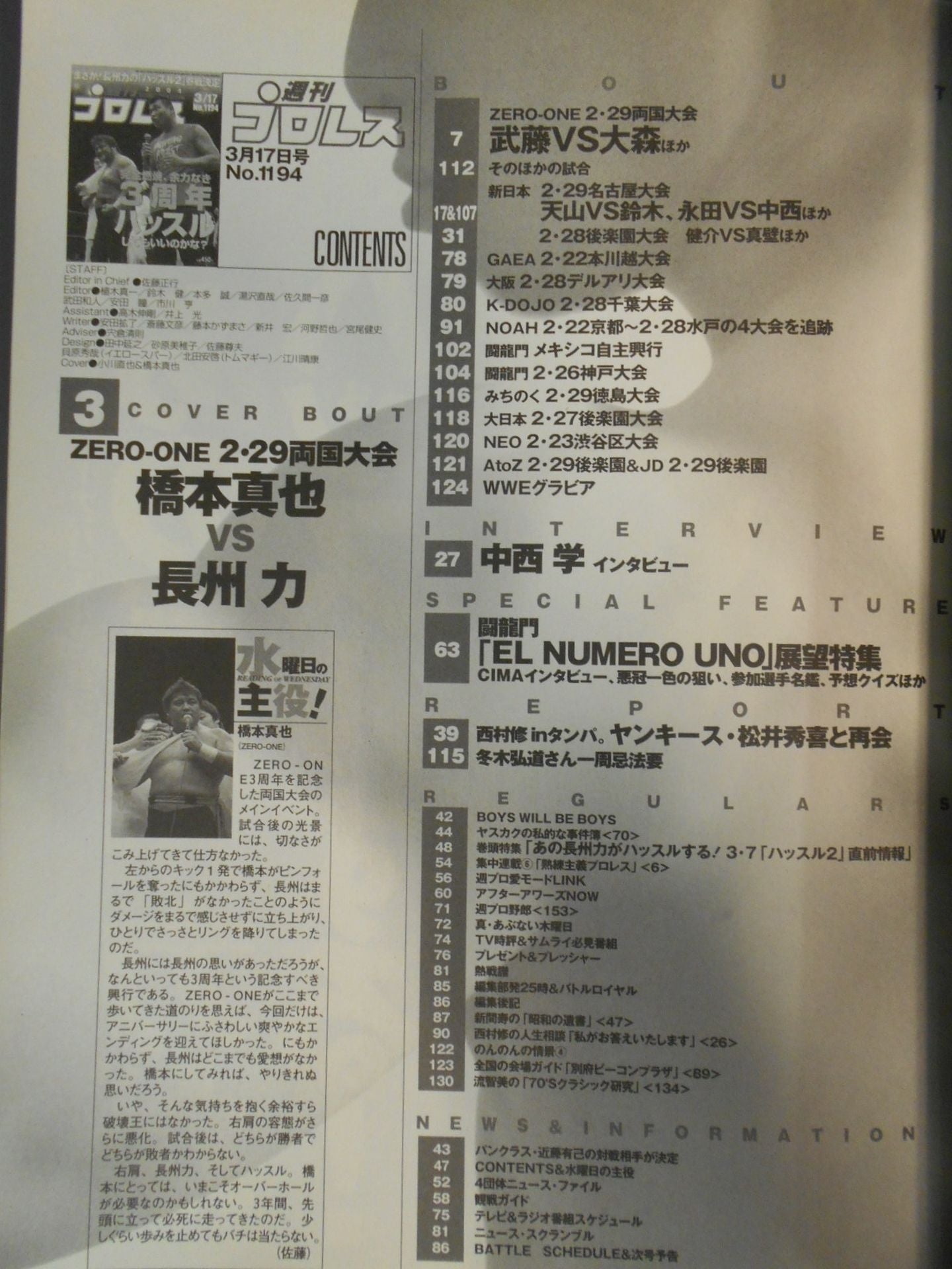 週刊プロレス1194
