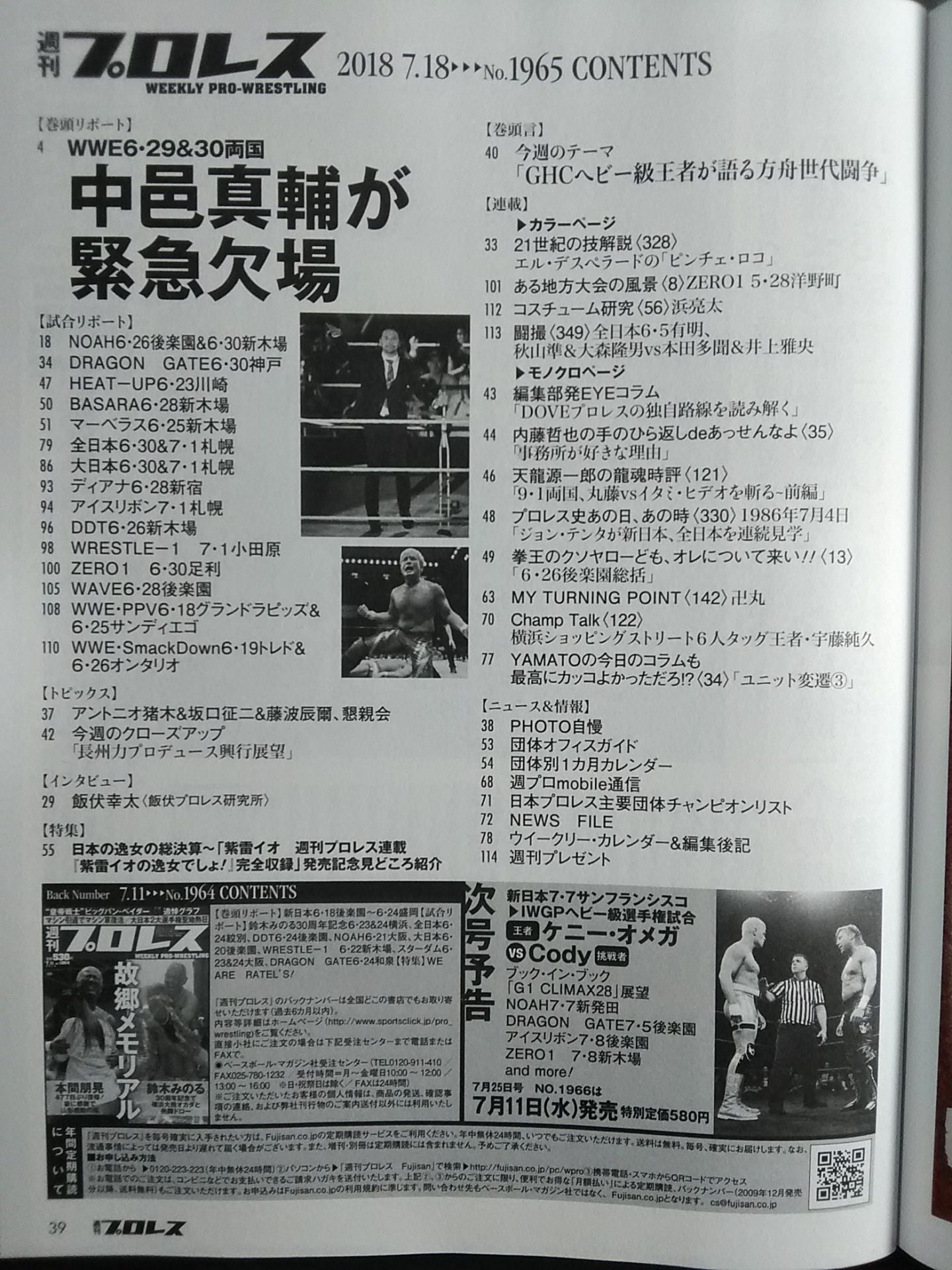 Weekly Pro Wrestling 1965