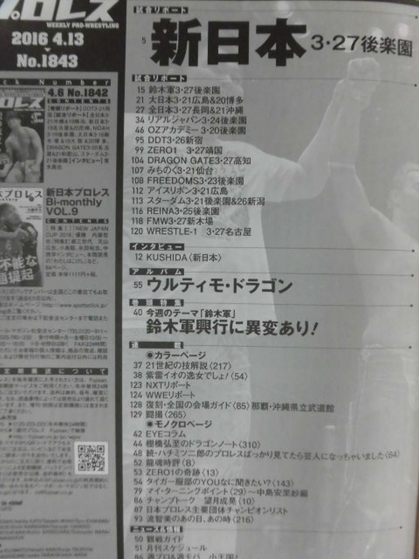 Weekly Pro Wrestling 1843