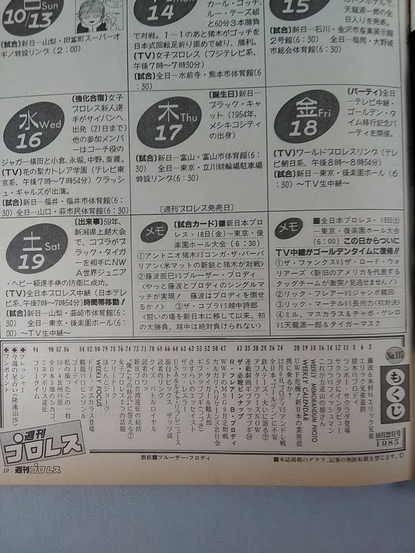 Weekly Pro Wrestling 115