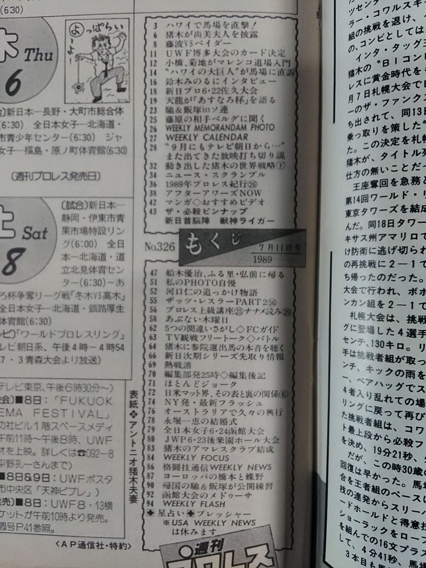 Weekly Pro Wrestling 326