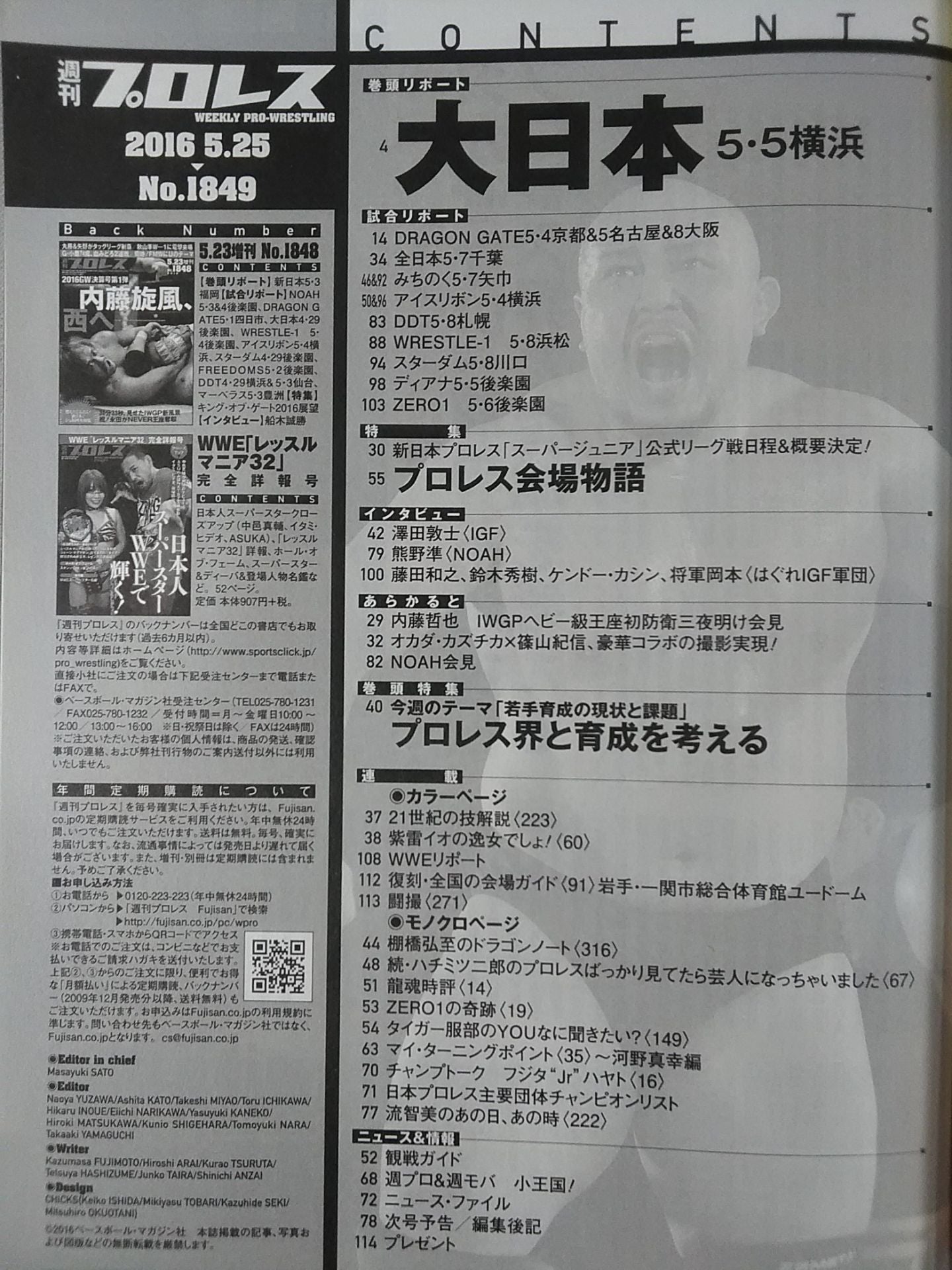 Weekly Pro Wrestling 1849